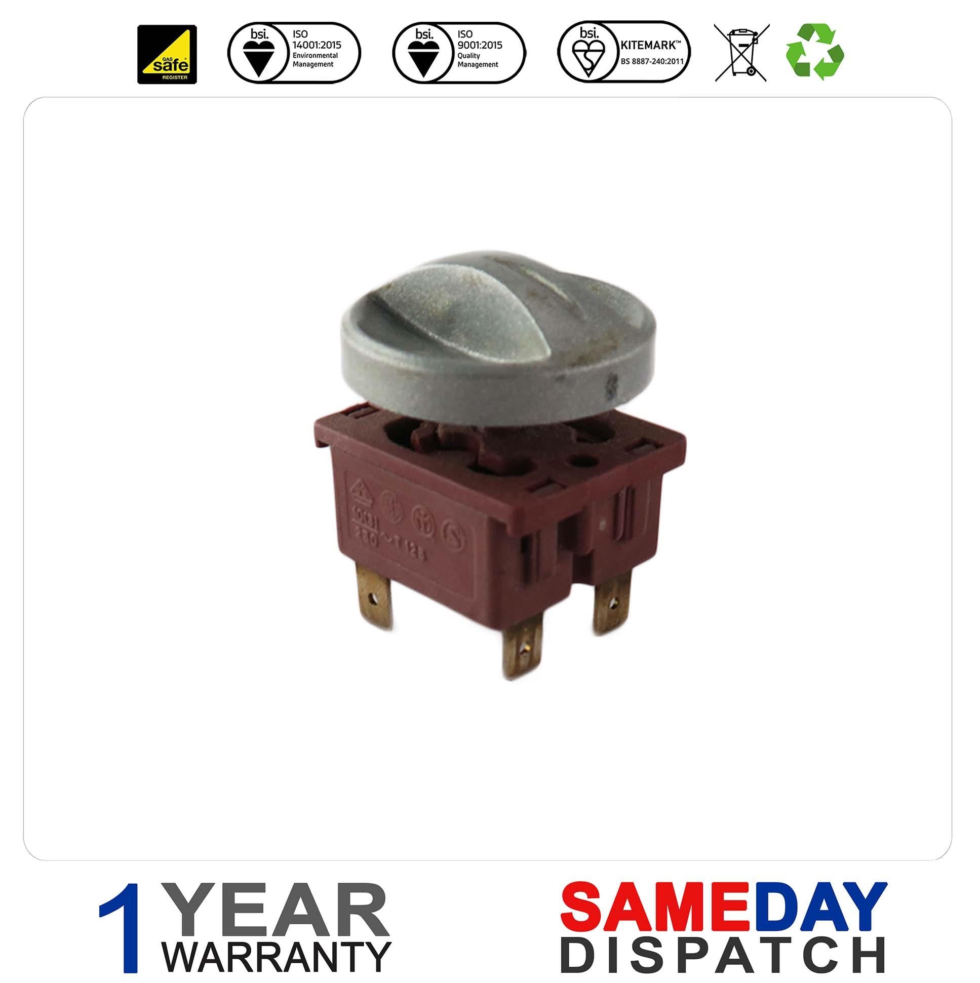 Baxi Combi On/Off Selector Switch 248095 With Knob 248092