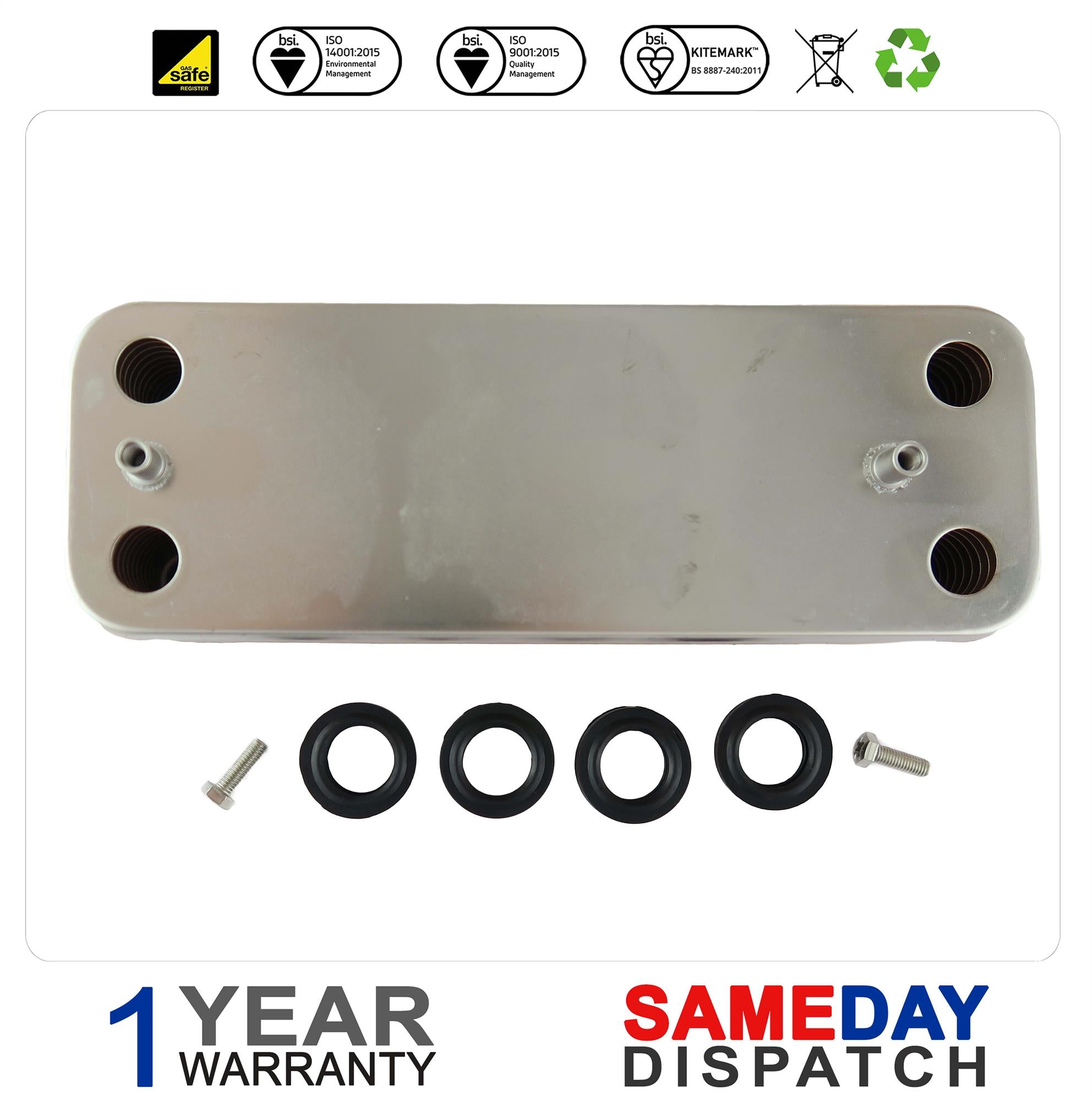 Baxi / Potterton Boiler Plate Heat Exchanger (20 PL) 7223558 was 5114708 248723