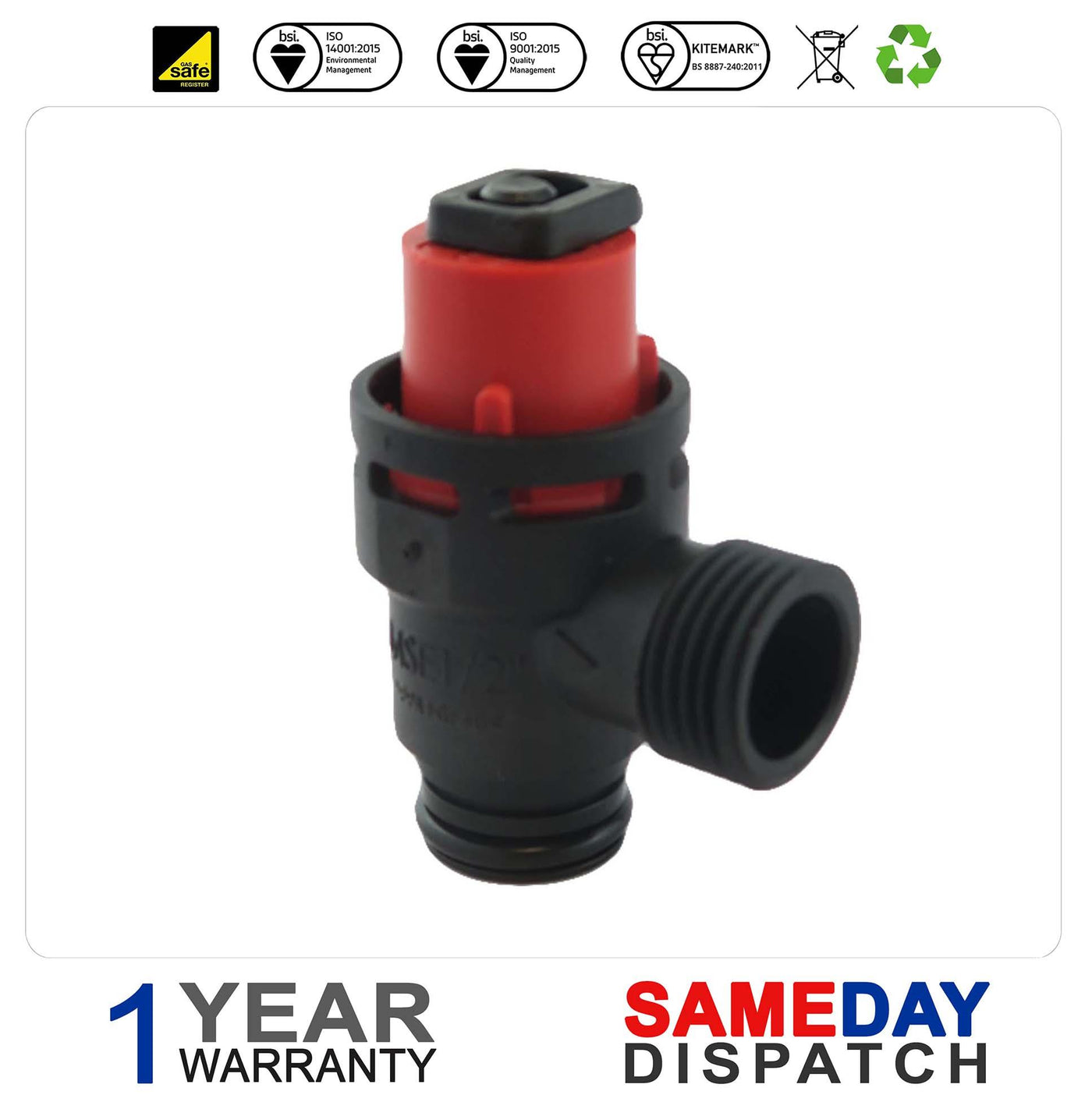 Biasi Pressure Relief Safety Valve (Plastic) BI1441101