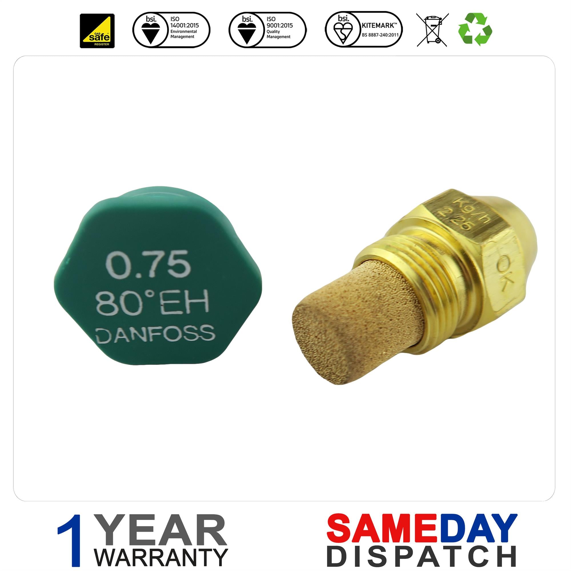Danfoss Nozzle 0.75 x 80 EH - 030H8316