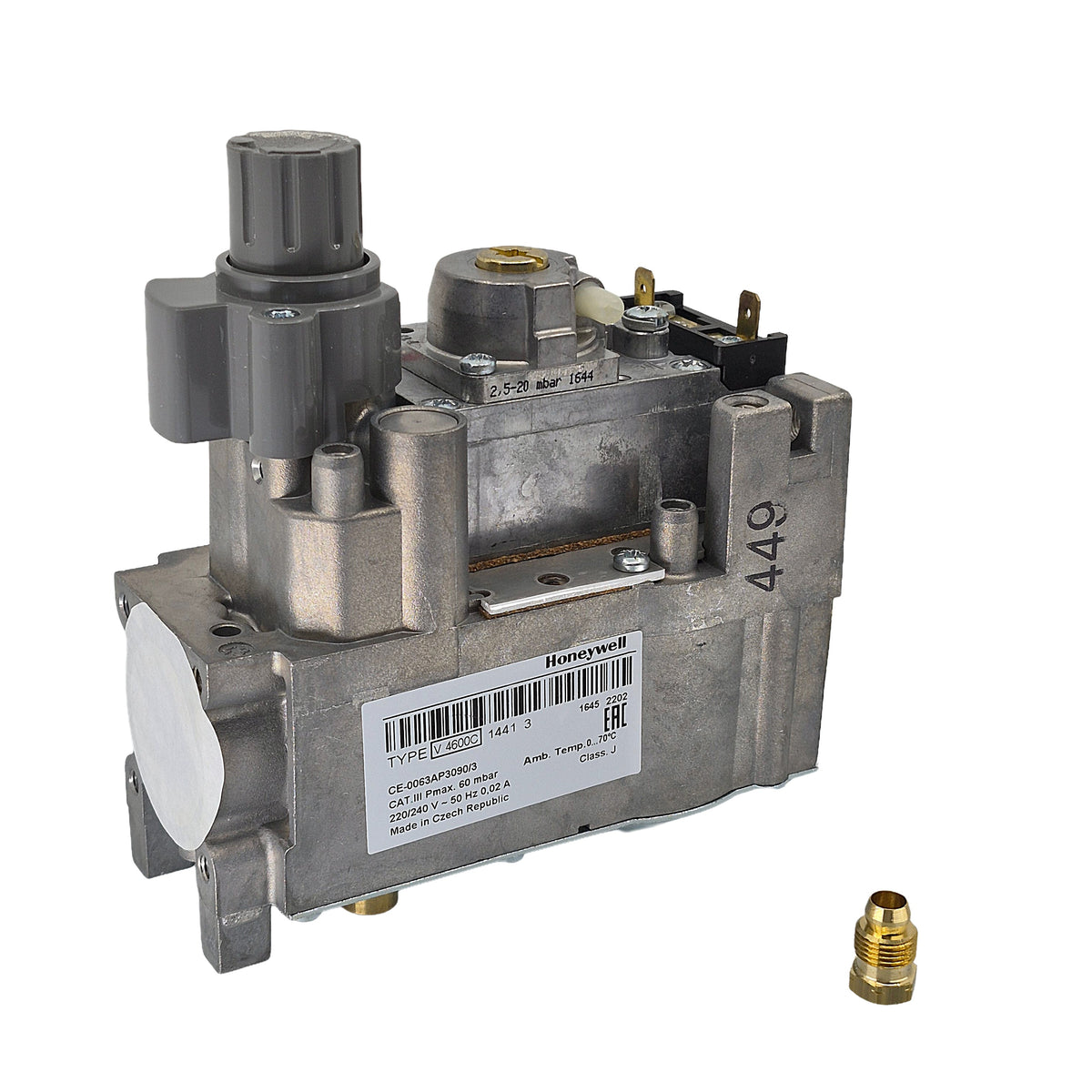 VOKERA MCF-DMCF 18/72 DMCF 18/72 MCF & 21/84 DMCF BOILER GAS VALVE 4640