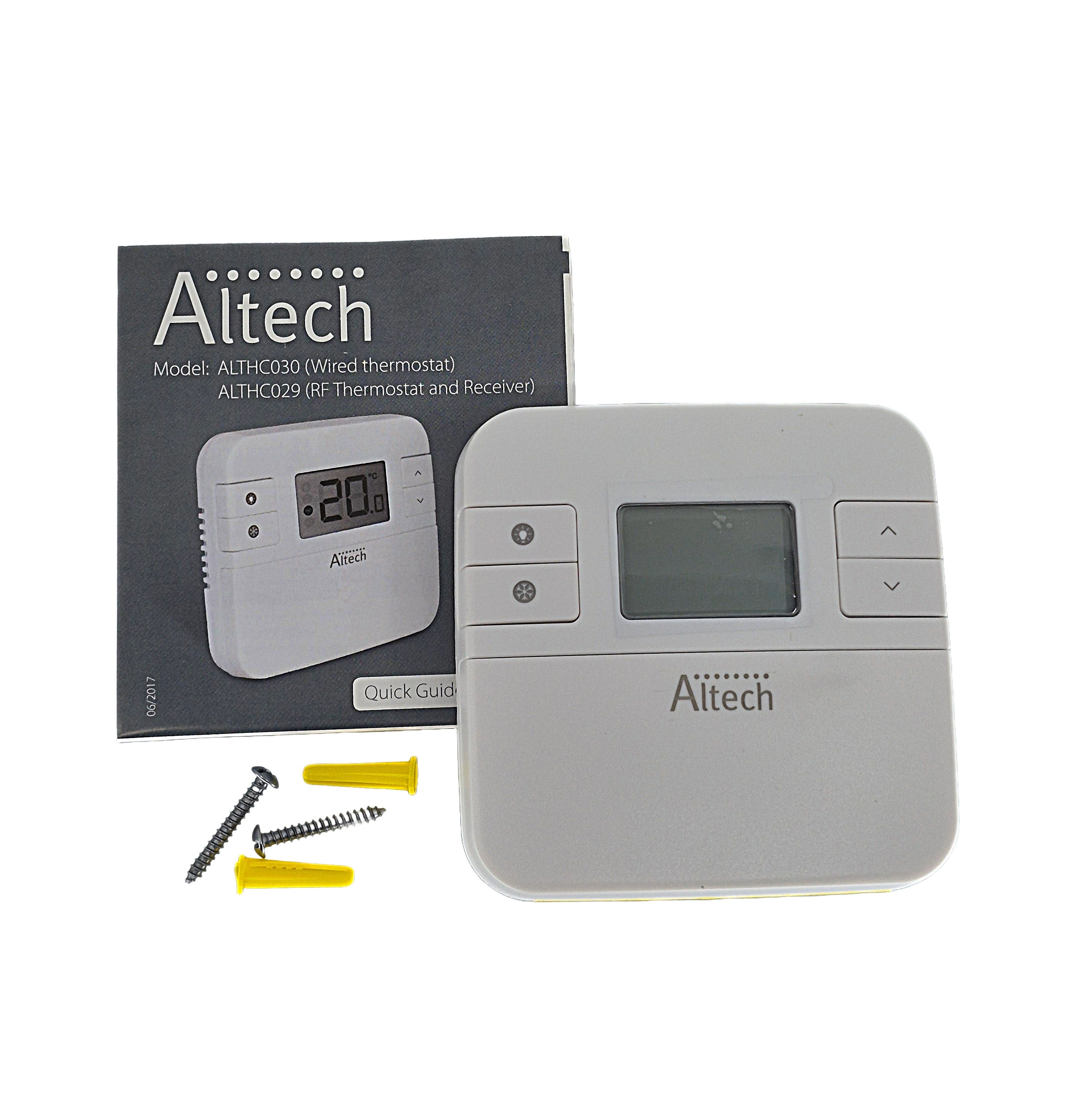 Altech ALTHC030 Wired Digital LCD Room Thermostat Central Heating
