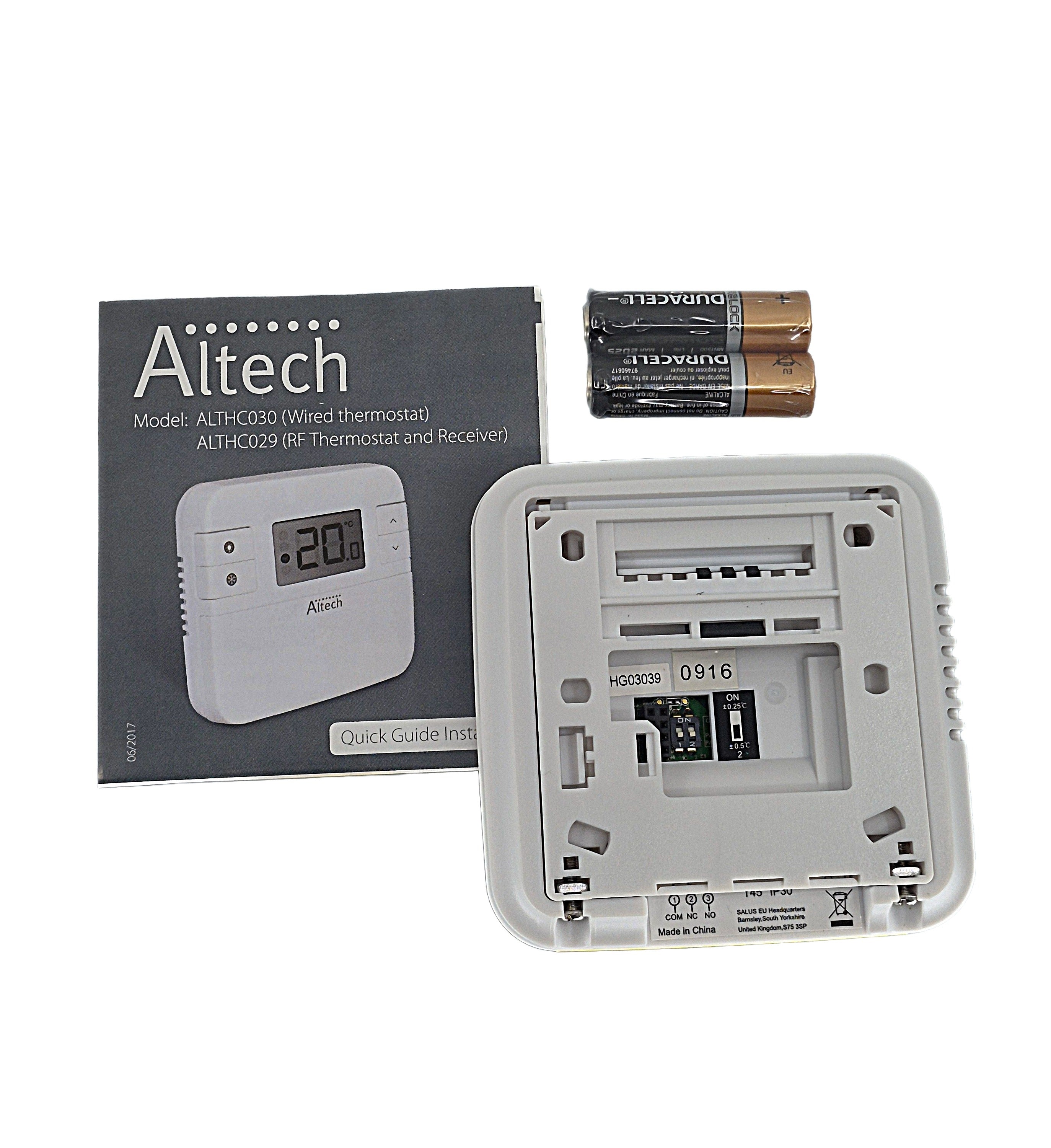 Altech ALTHC030 Wired Digital LCD Room Thermostat Central Heating