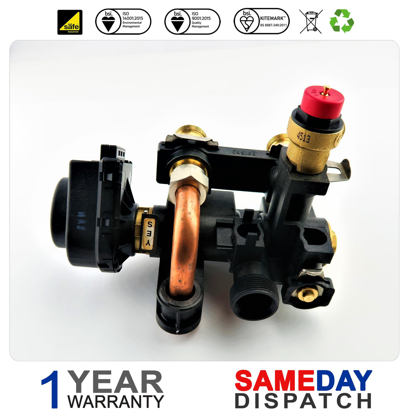 Glowworm Boiler Diverter Valve With Actuator Motor 2000802483