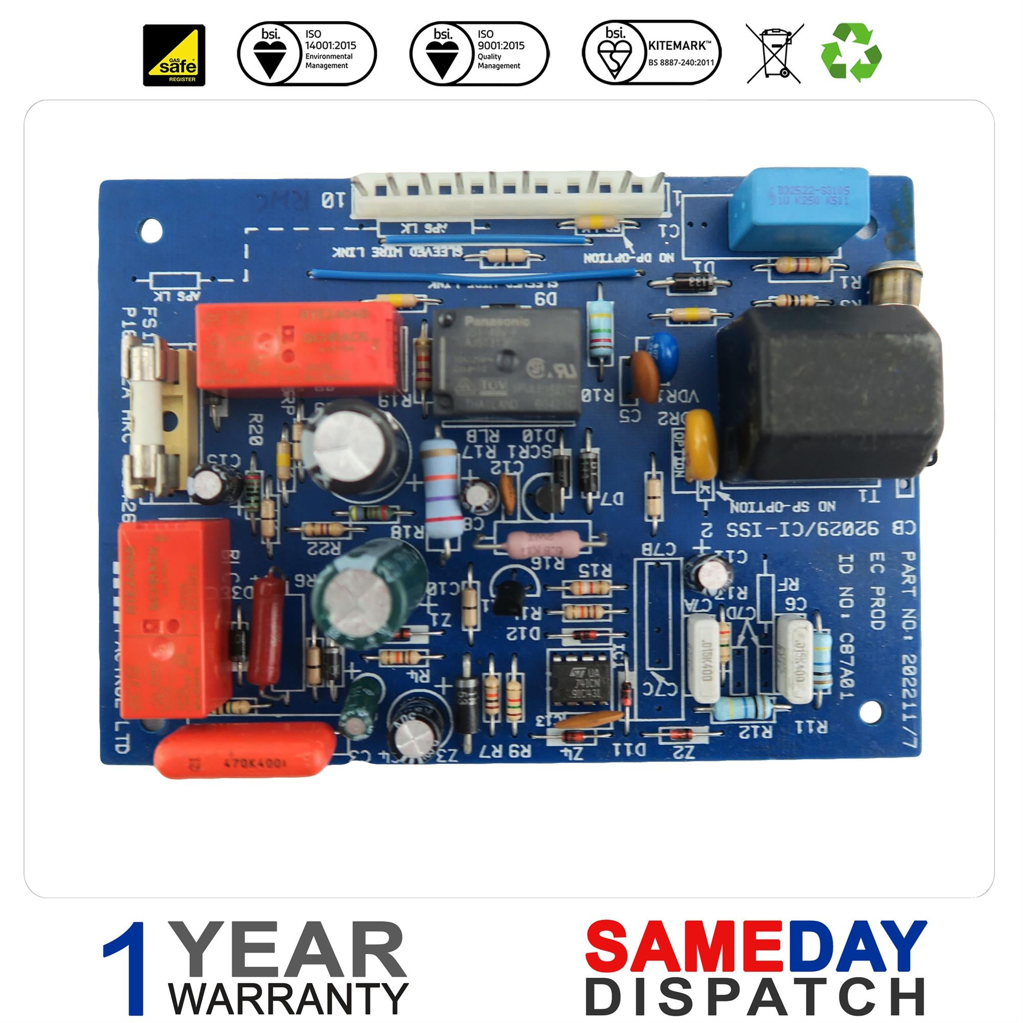 Glowworm Boiler PCB S202211 was 202100