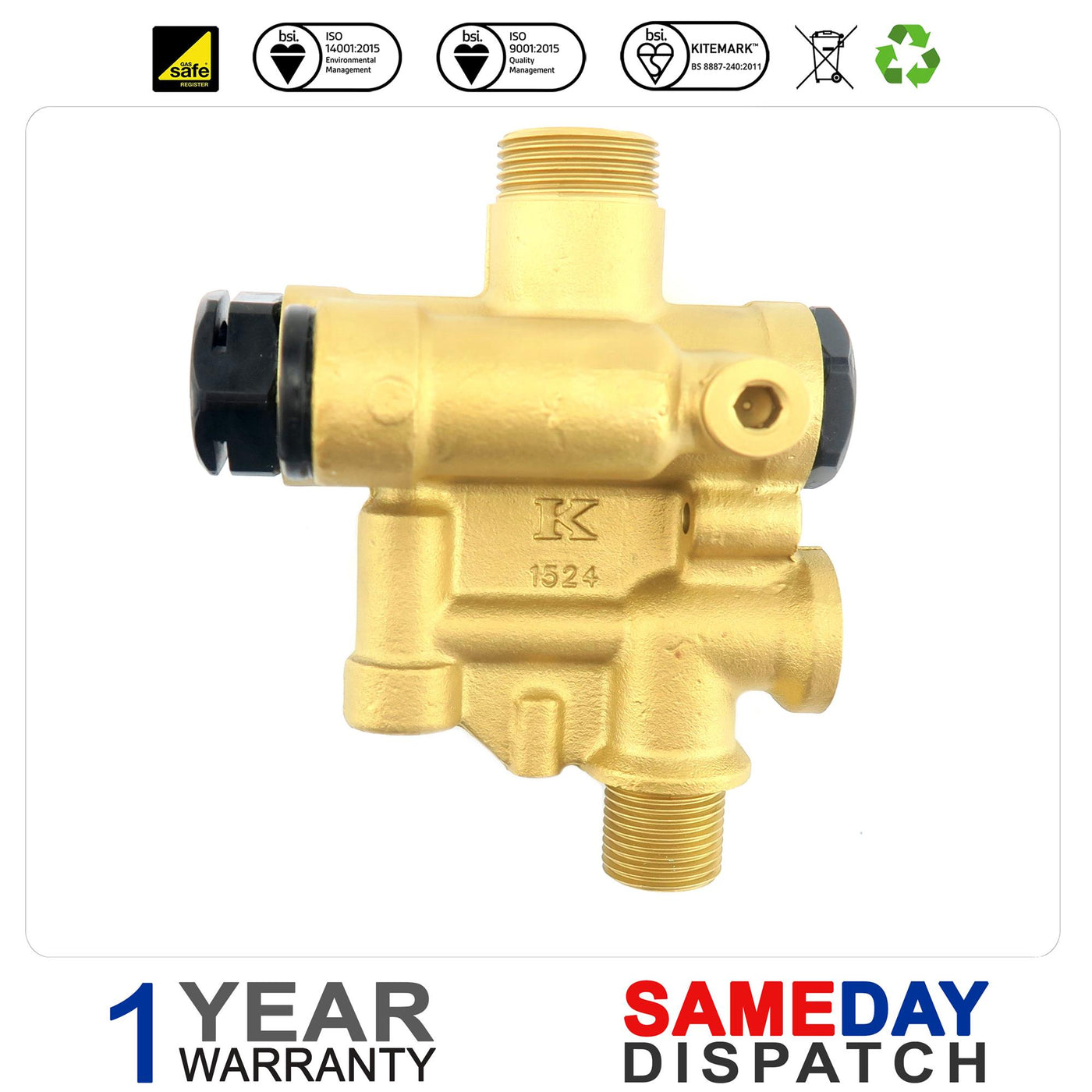 Glowworm Heatline Diverter Valve without Filling Valve 3003200017 D003200017