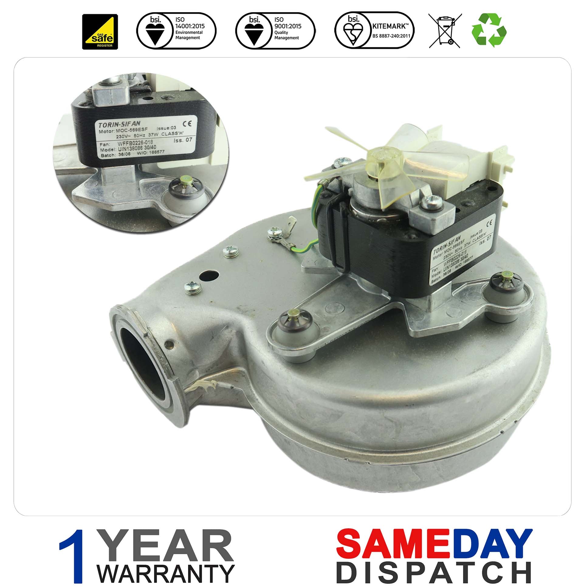 Ideal Boiler Fan 077835