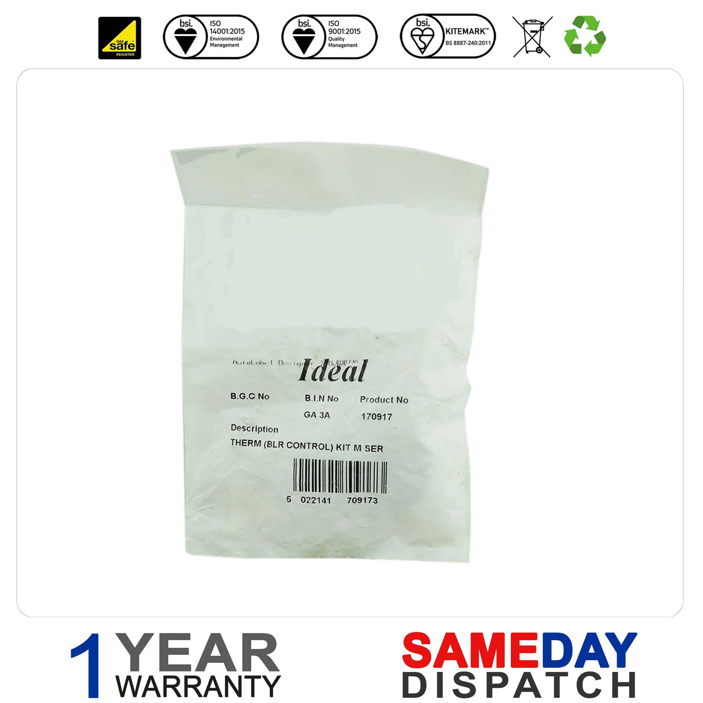 Ideal Classic Elise Esprit Evo Icos Isar Istor Boiler Thermistor 170917