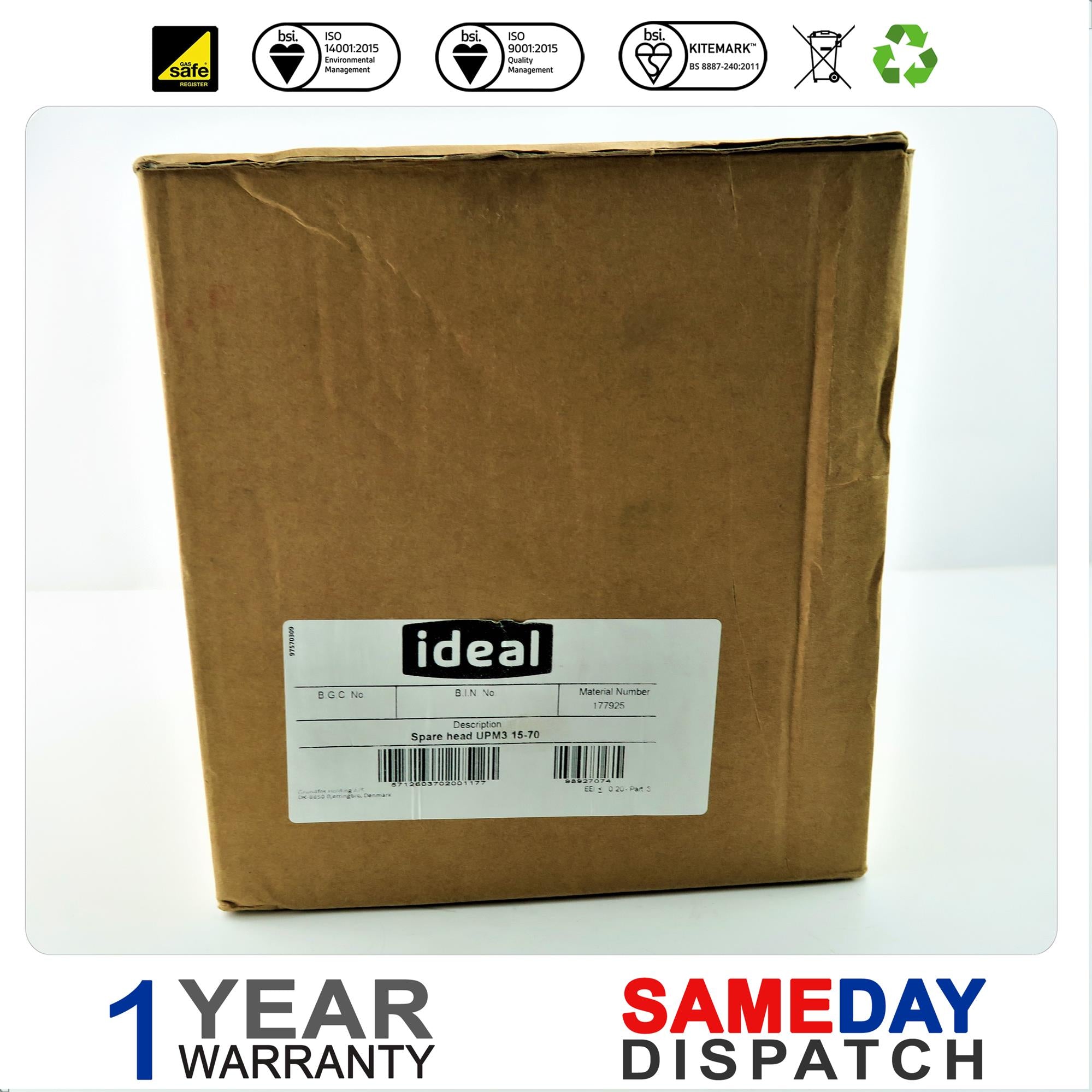 Ideal Spare Head Boiler Pump 177925