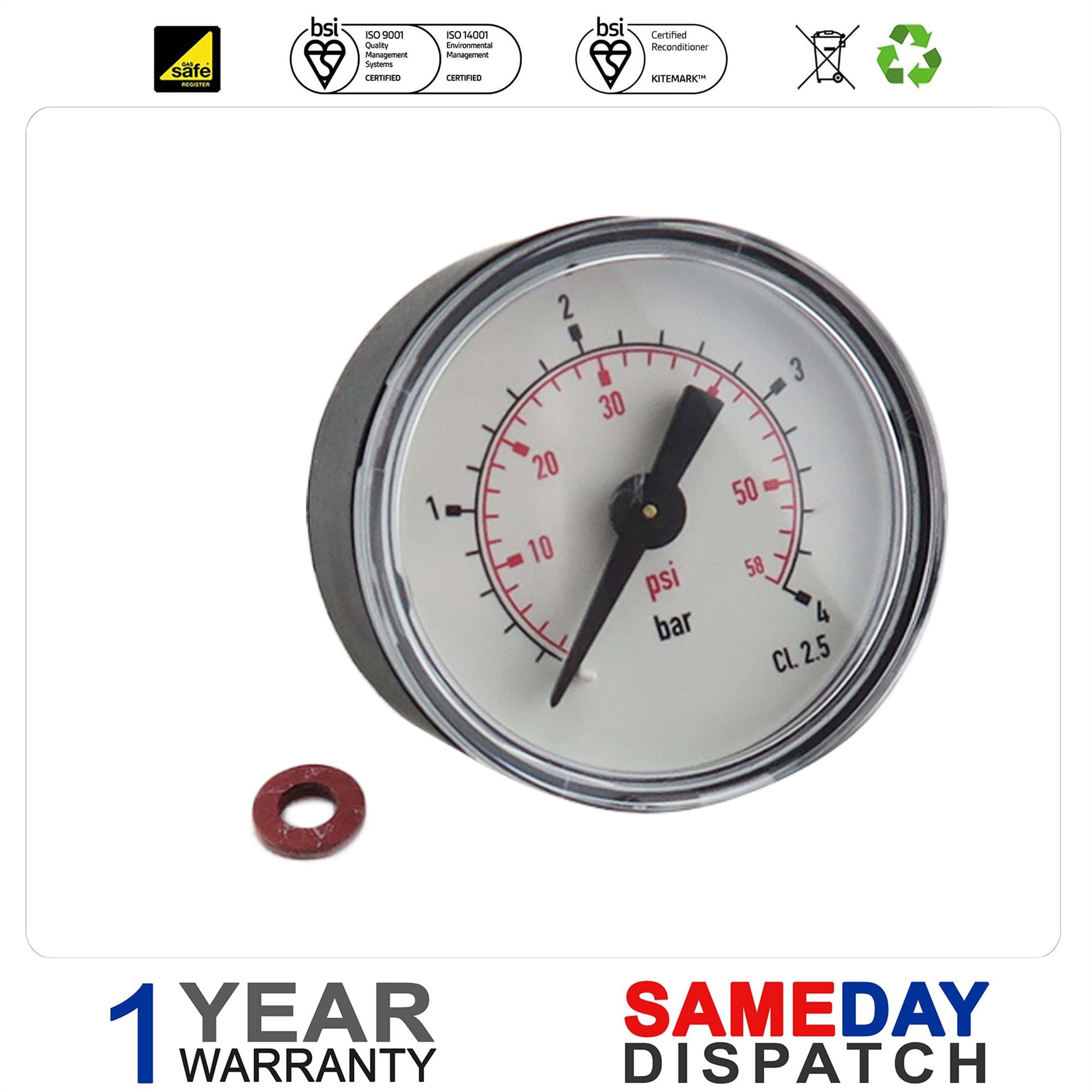 Ideal Boiler Pressure Gauge 175679