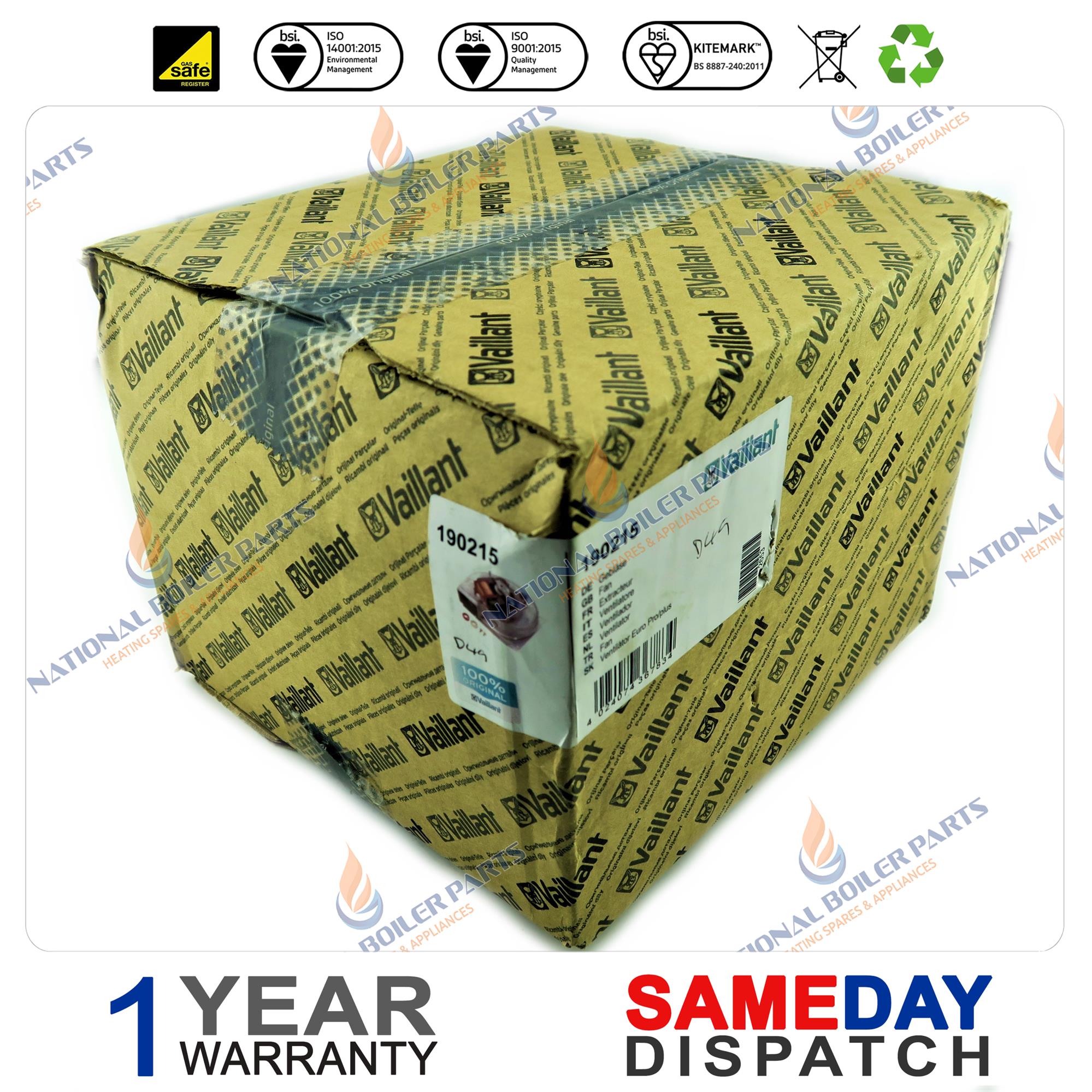 Vaillant Boiler Fan Assembly 190215
