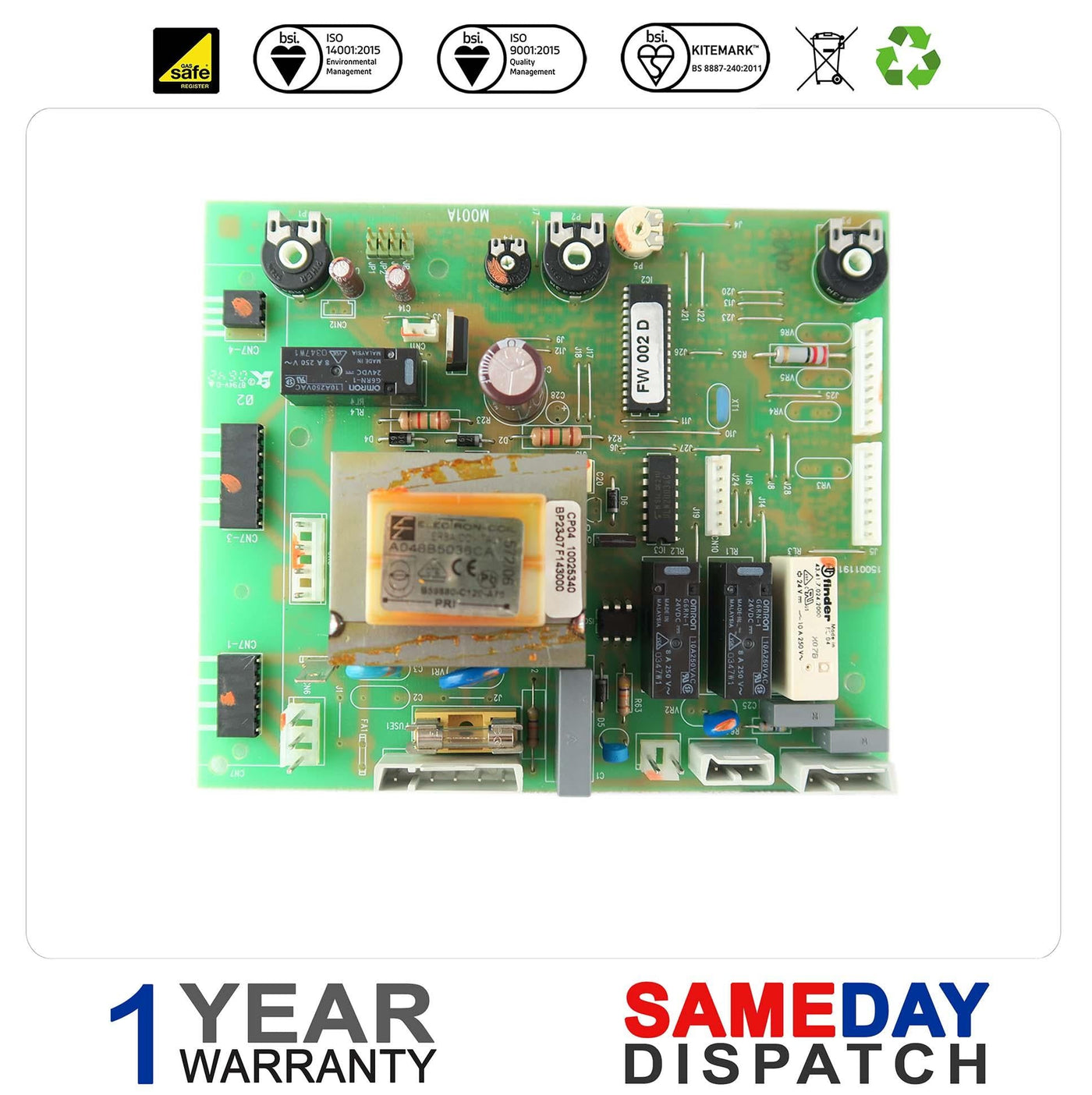 REFURBISHED R10025340 PRINTED CIRCUIT BOARD 9500018