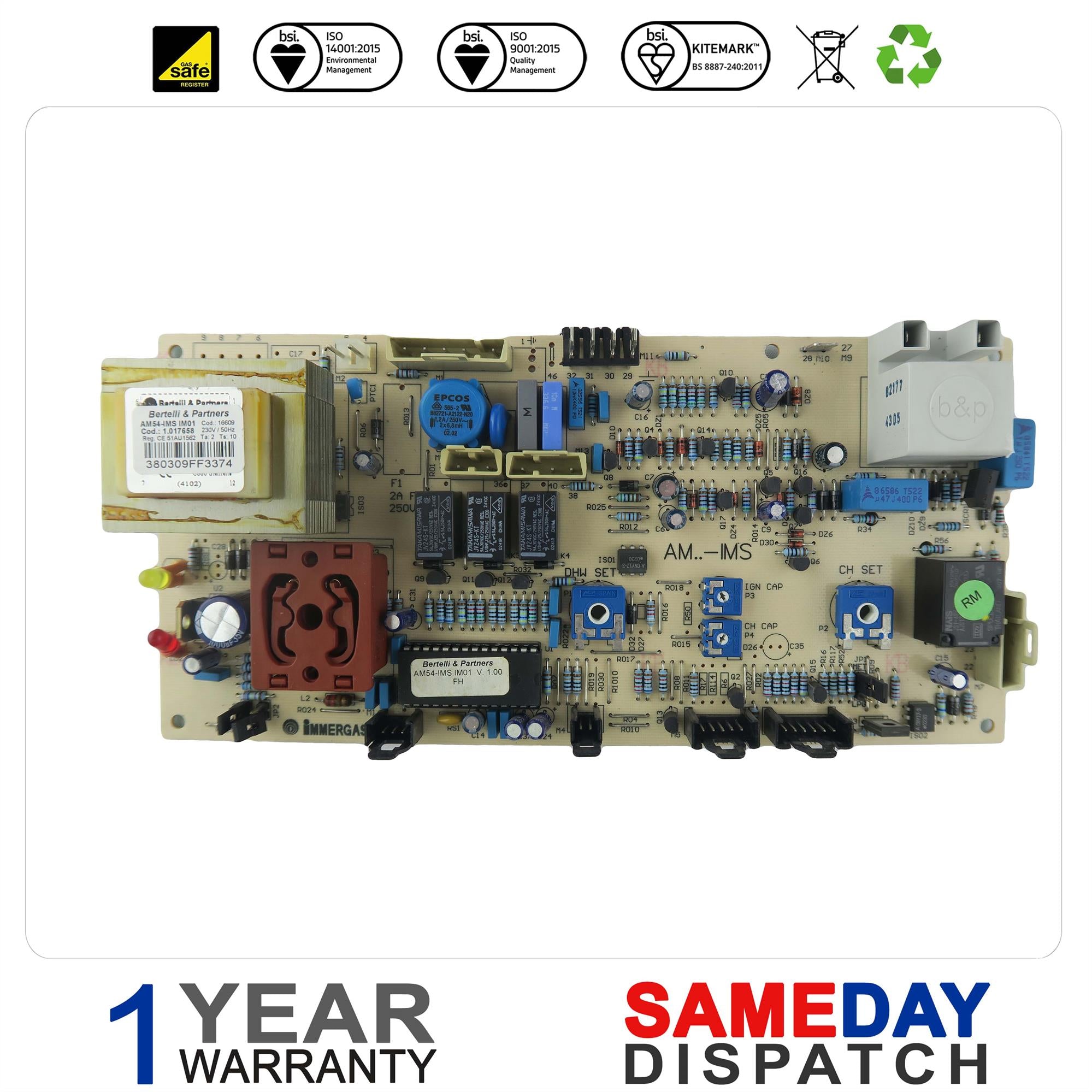 Alpha CB50 Boiler PCB 1.017658