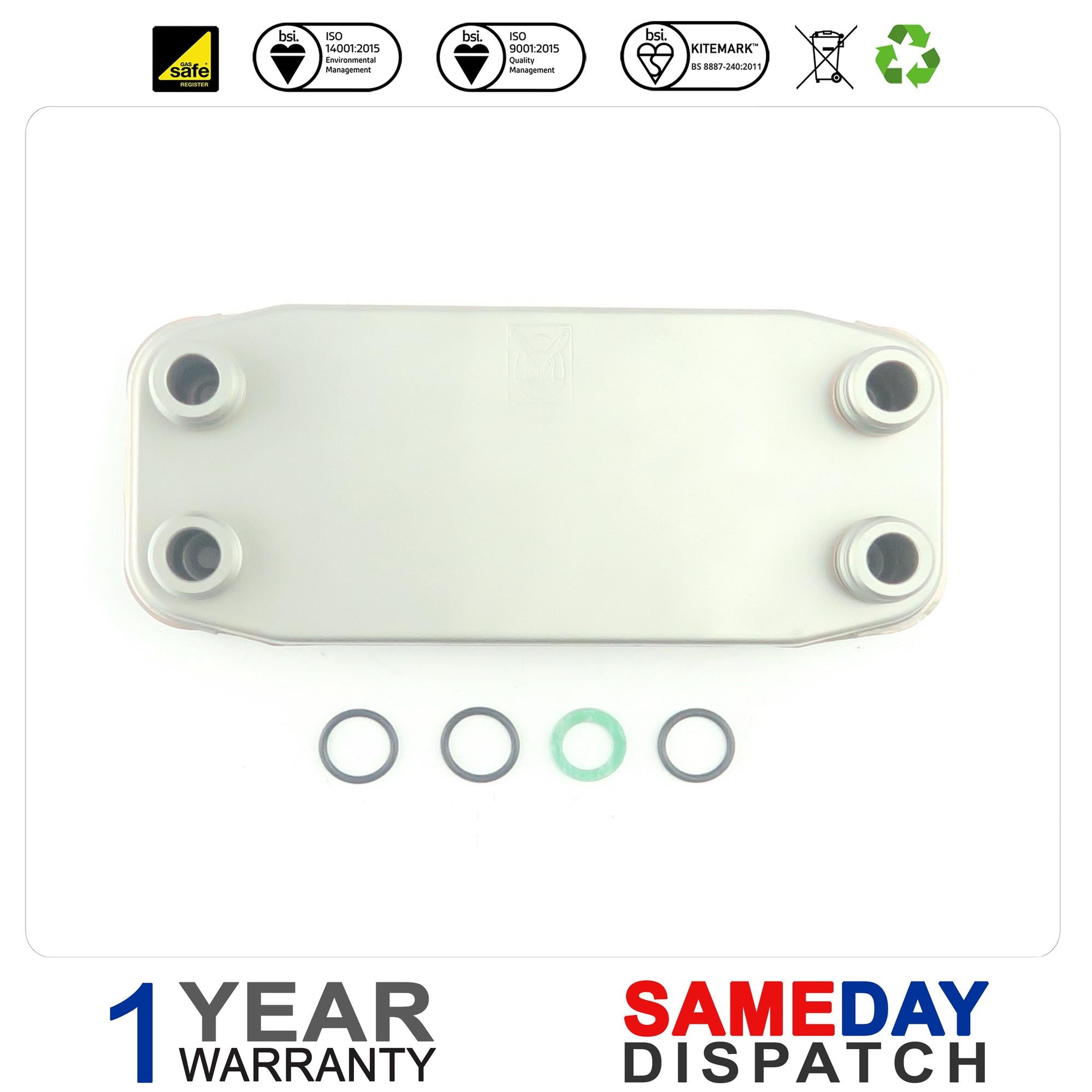 Vaillant DHW Plate Heat Exchanger (12 PL) 189mm 065131 065123 065099 065107