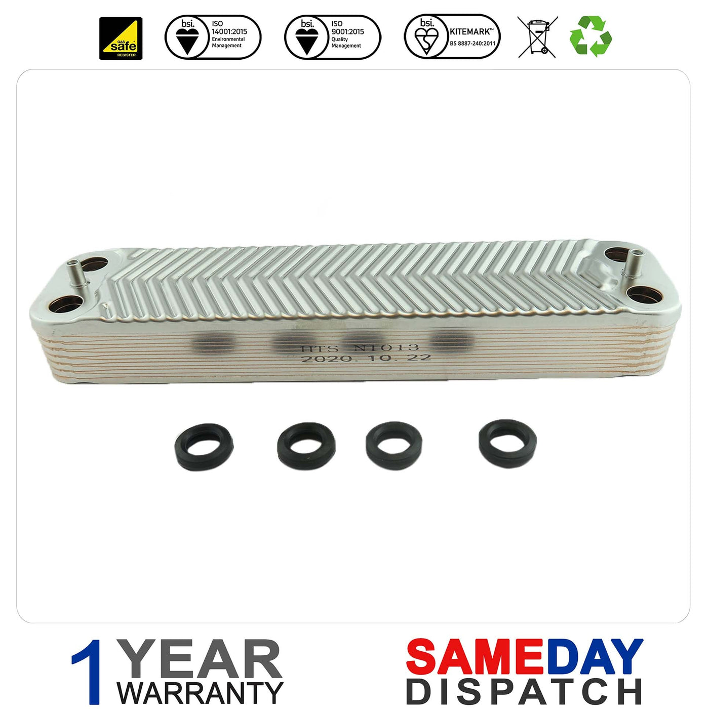REFURBISHED R87161066850 HEAT EXCHANGER 14 PLATE 9500050