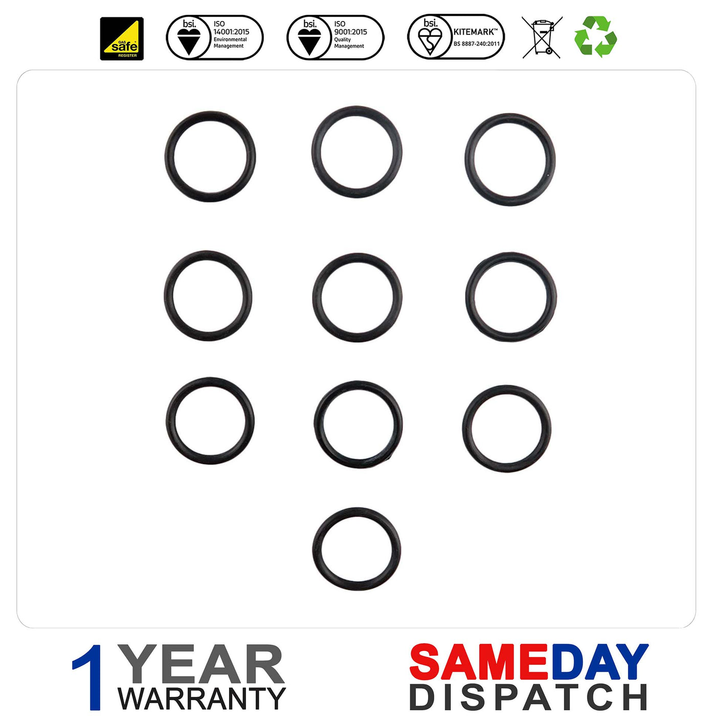 Worcester Bosch O'Ring (Pack Of 10) 87161067470