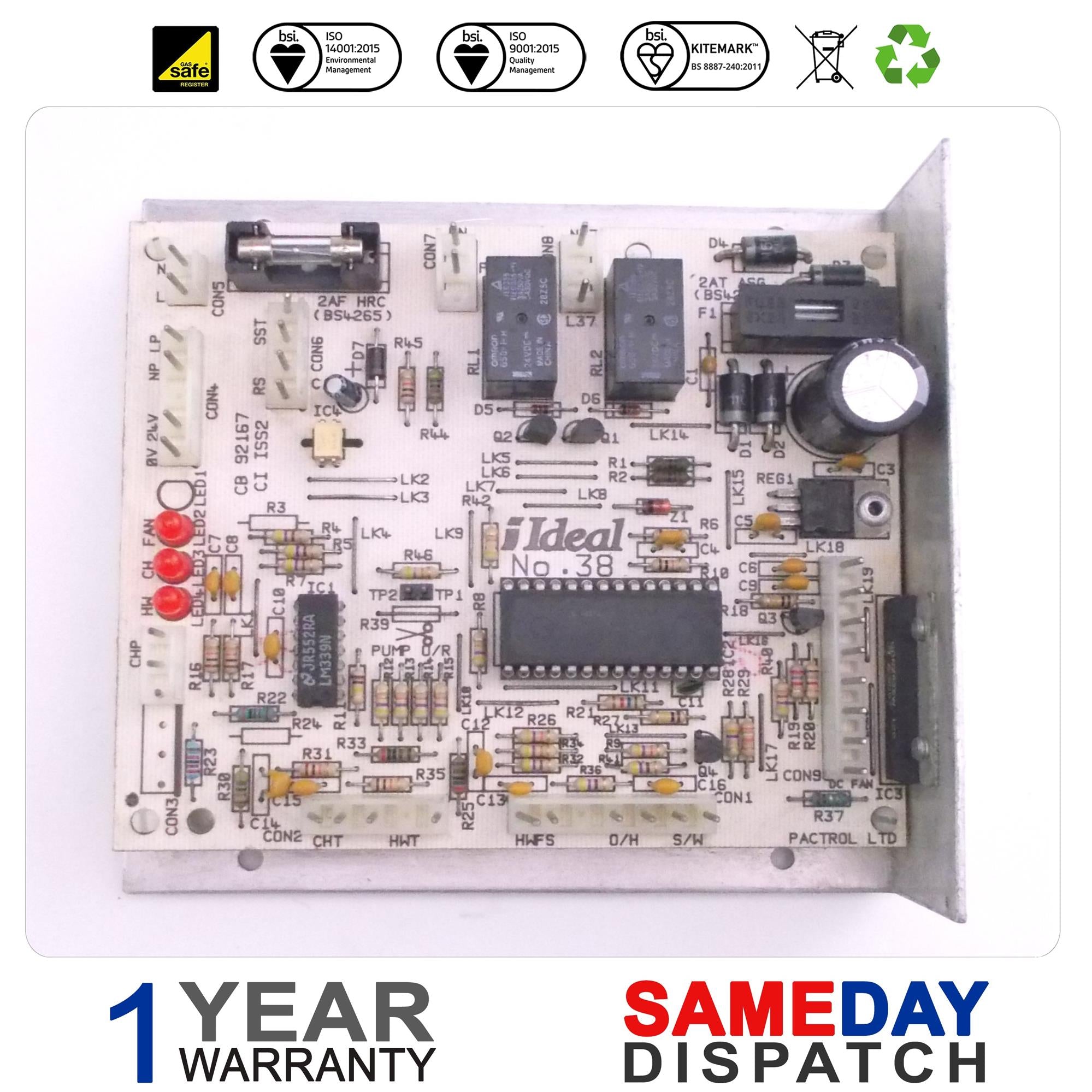 Ideal Boiler PCB 075264