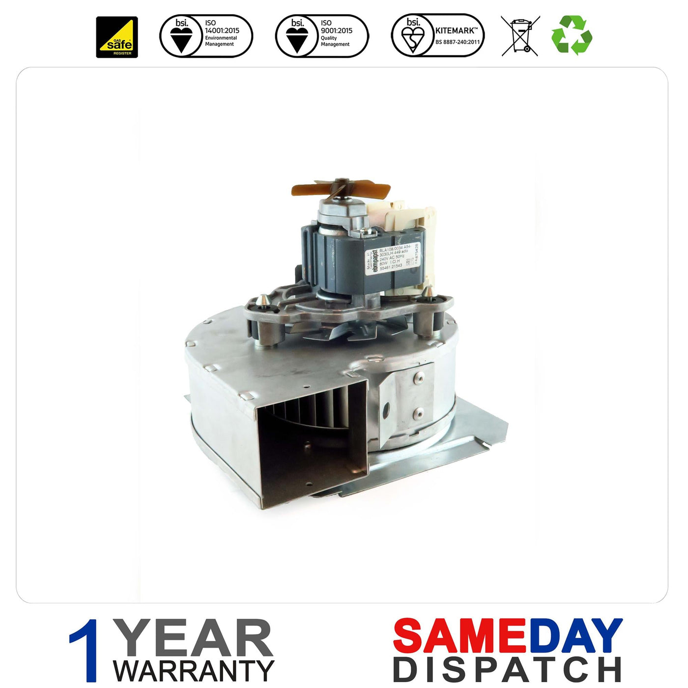 476193 REFURB VAILLANT 190162 FAN