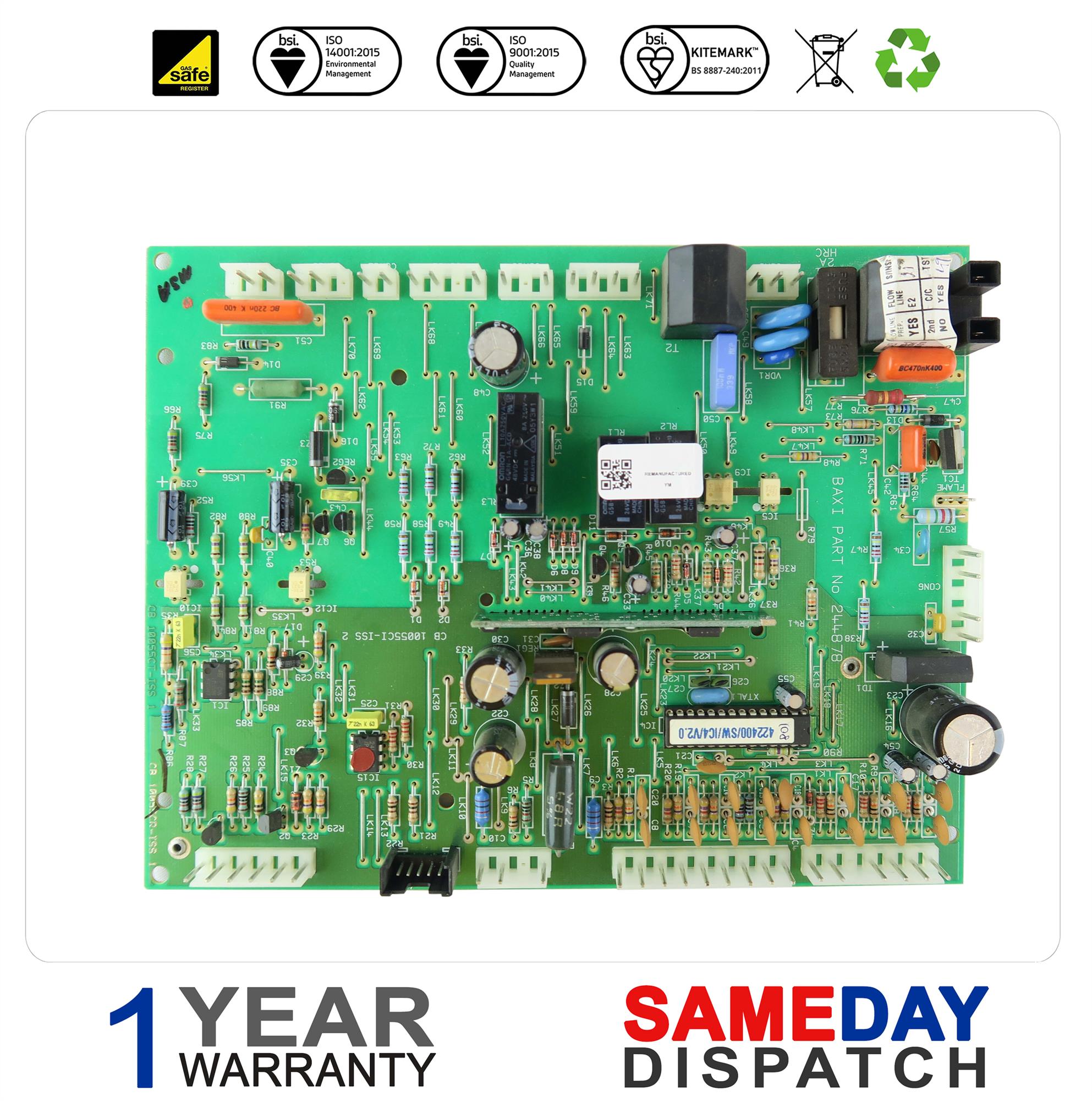 Baxi Boiler PCB 244878