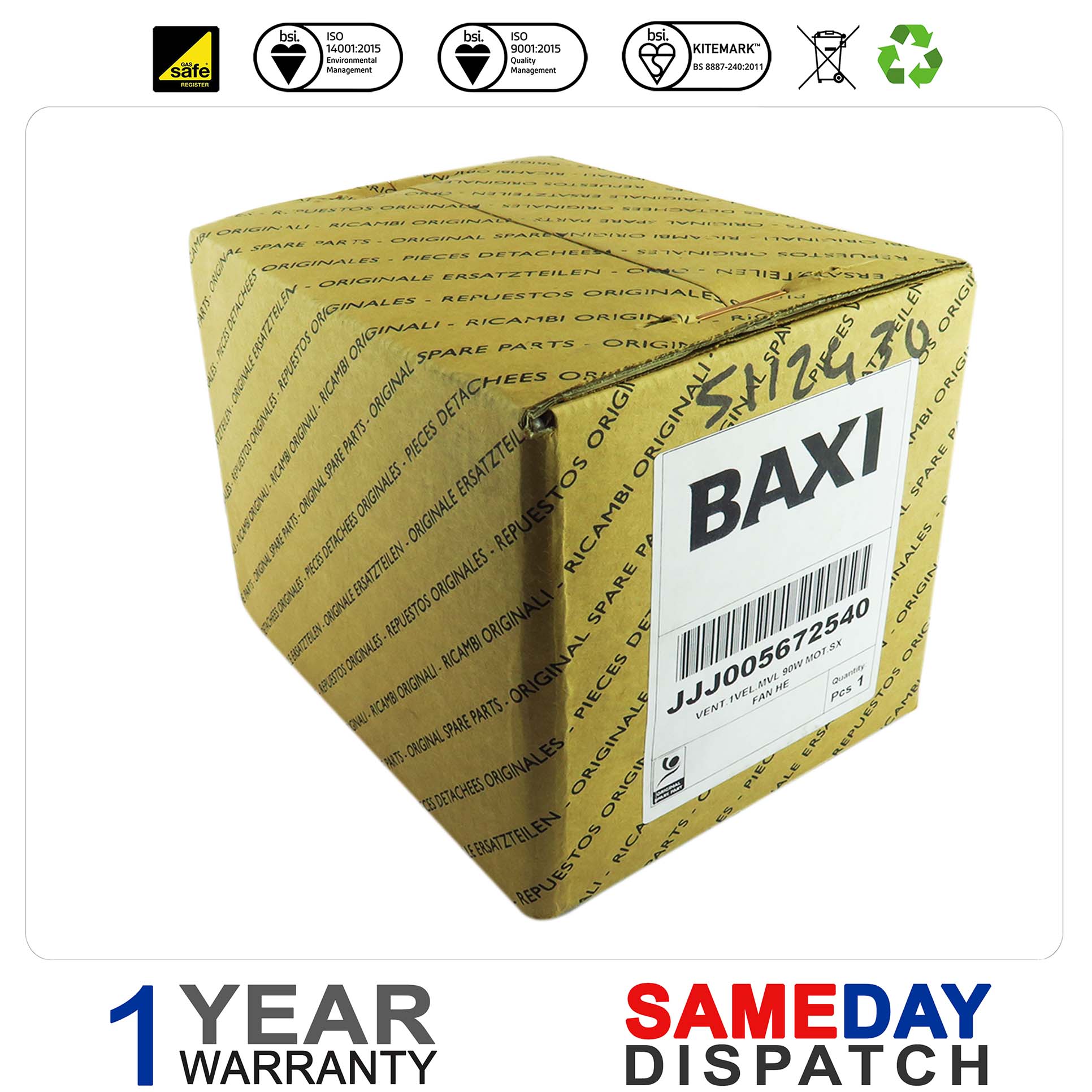Baxi Boiler Fan 5112430