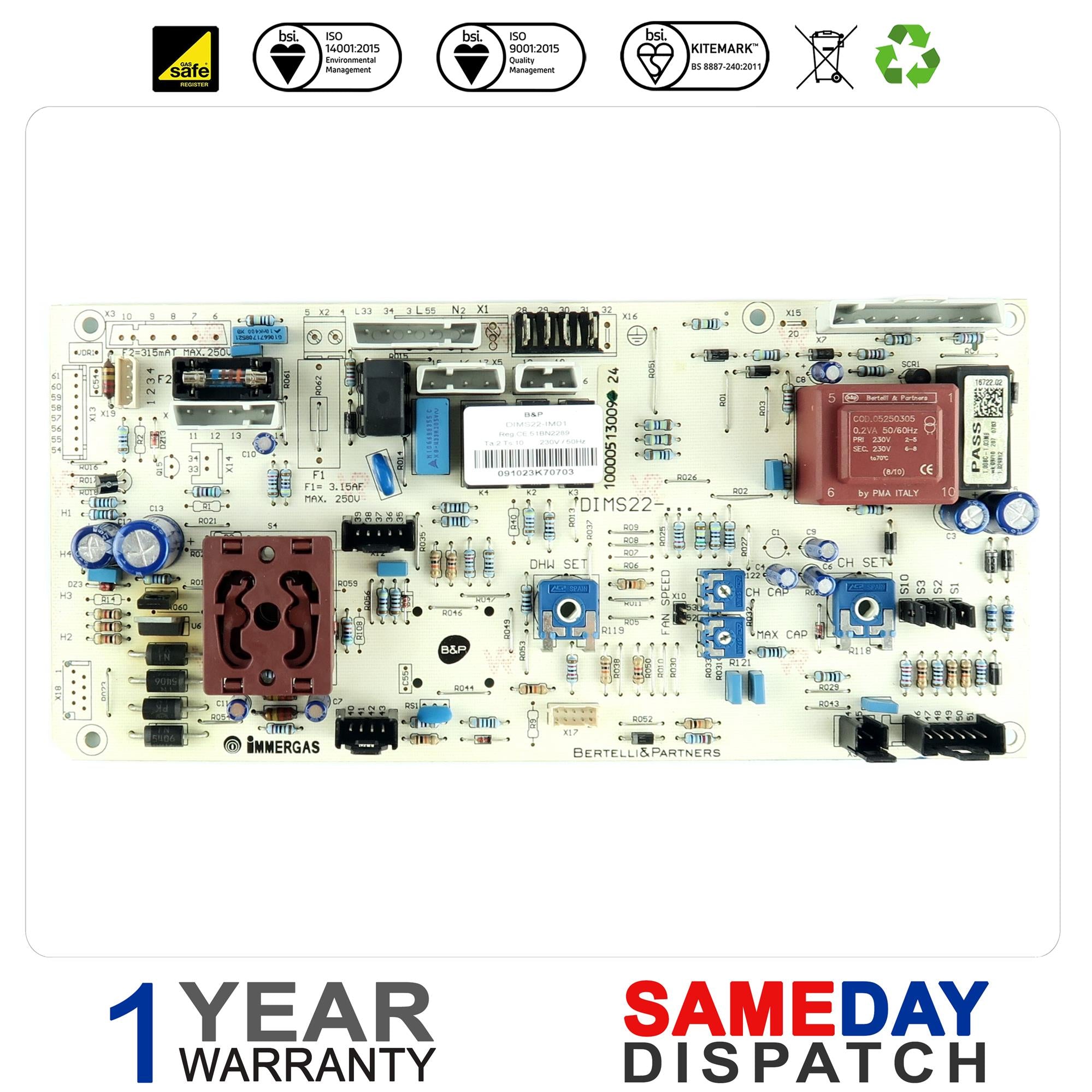 Alpha Ocean Boiler PCB 1.029813 was 1.017788