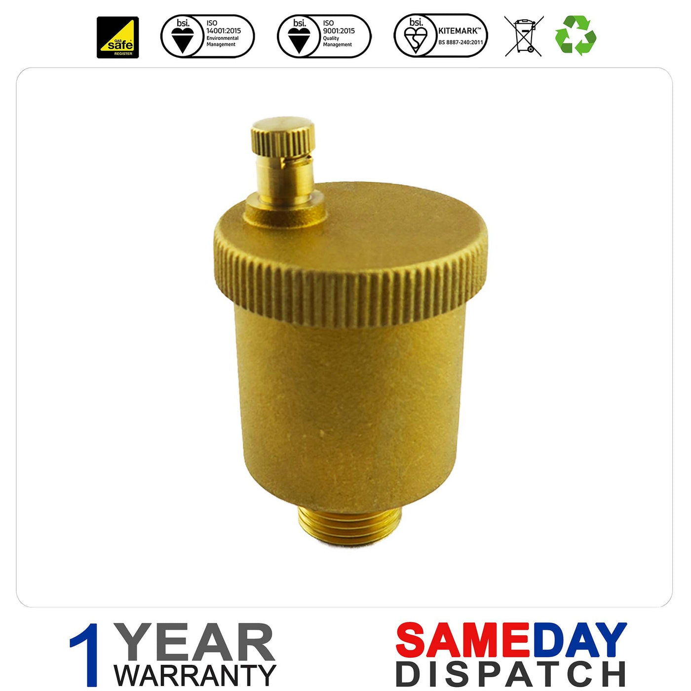 HERMANN ICON 23 T & 28 T & HERMANN EURA BOILER AUTOMATIC AIR VENT 1/2''
