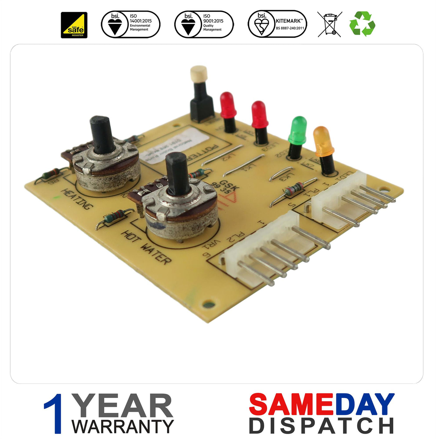 Potterton Puma Display Elec. PCB 929688