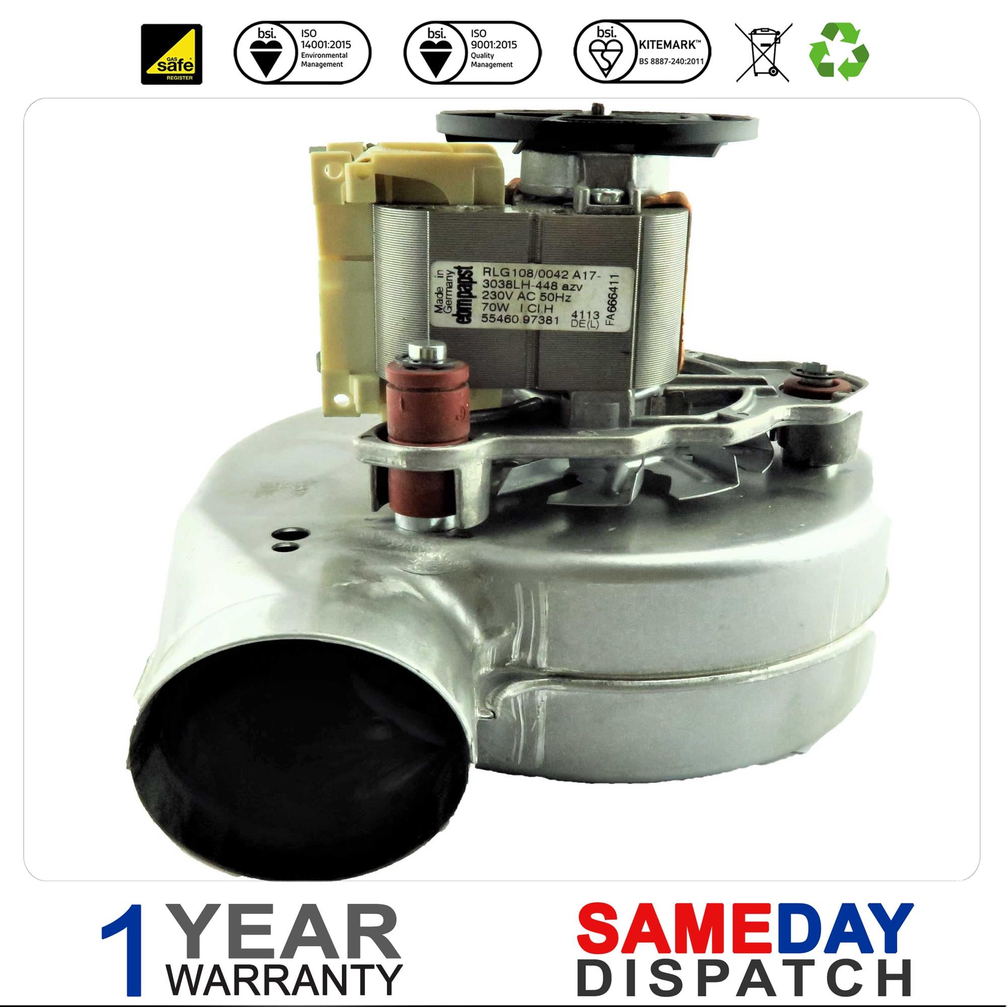 Baxi Main Potterton Boiler Fan 5112627