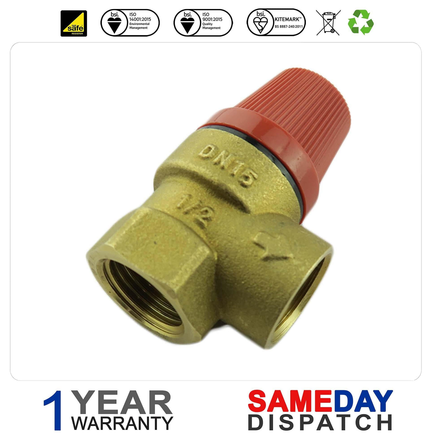 Worcester Greenstar CC1 FSN 29KW Combi Pressure Relief Valve PRV 87174010120