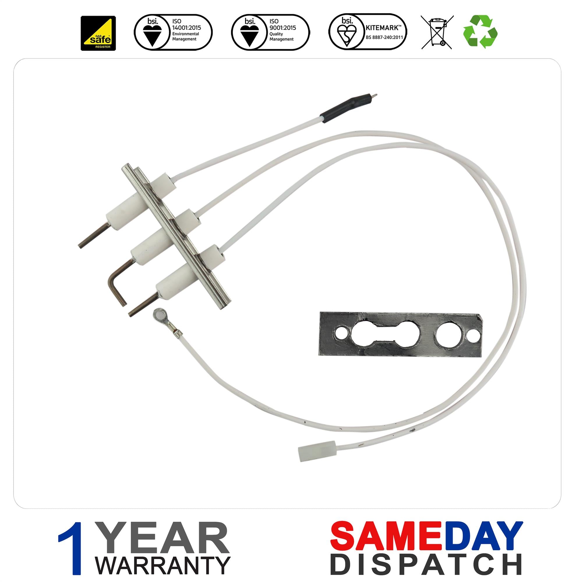 Baxi Potterton Main Electrode Kit With Lead 5132097