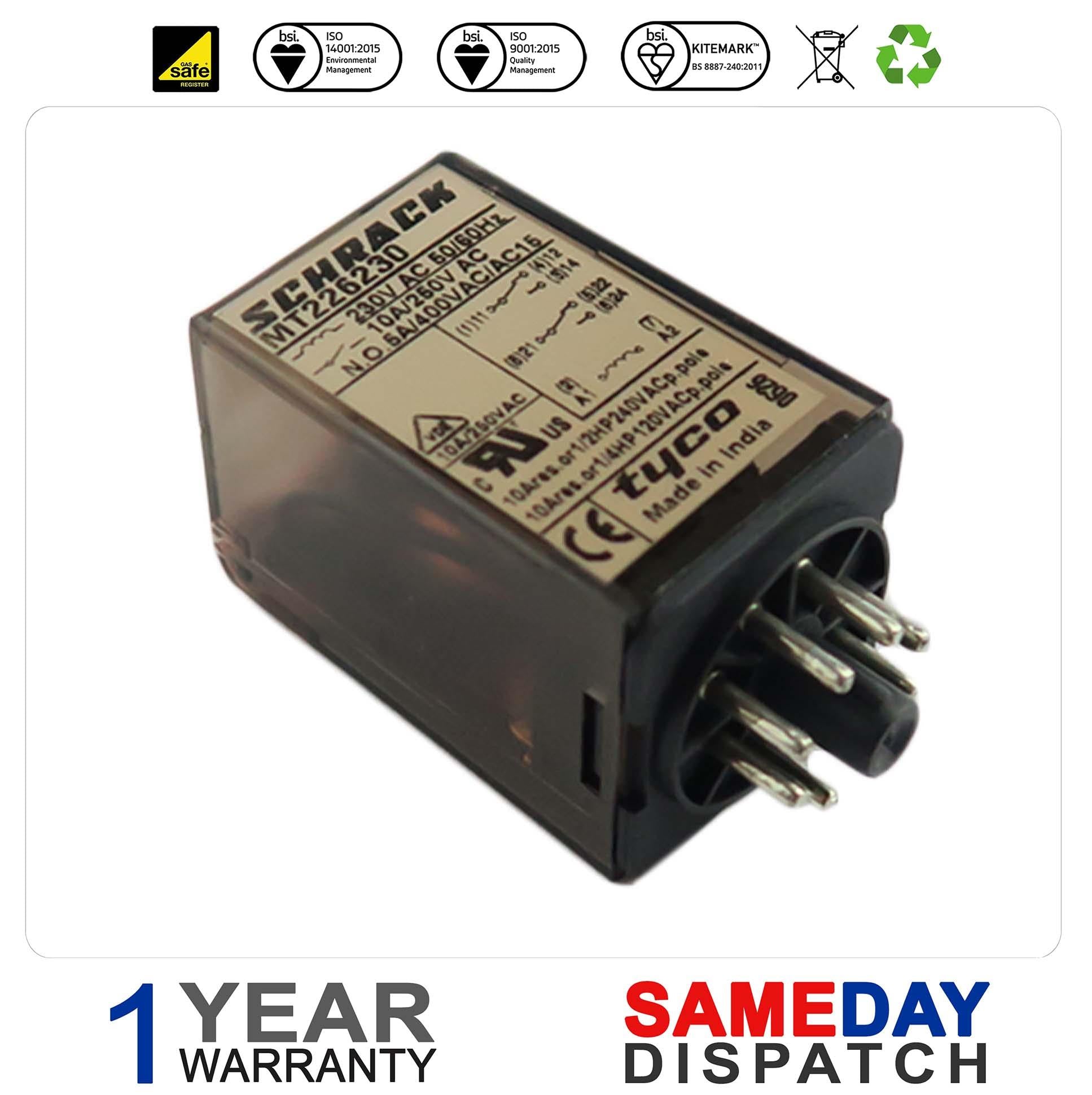 Mt226230 Schrack Components Relay 2 Pole 230Vac