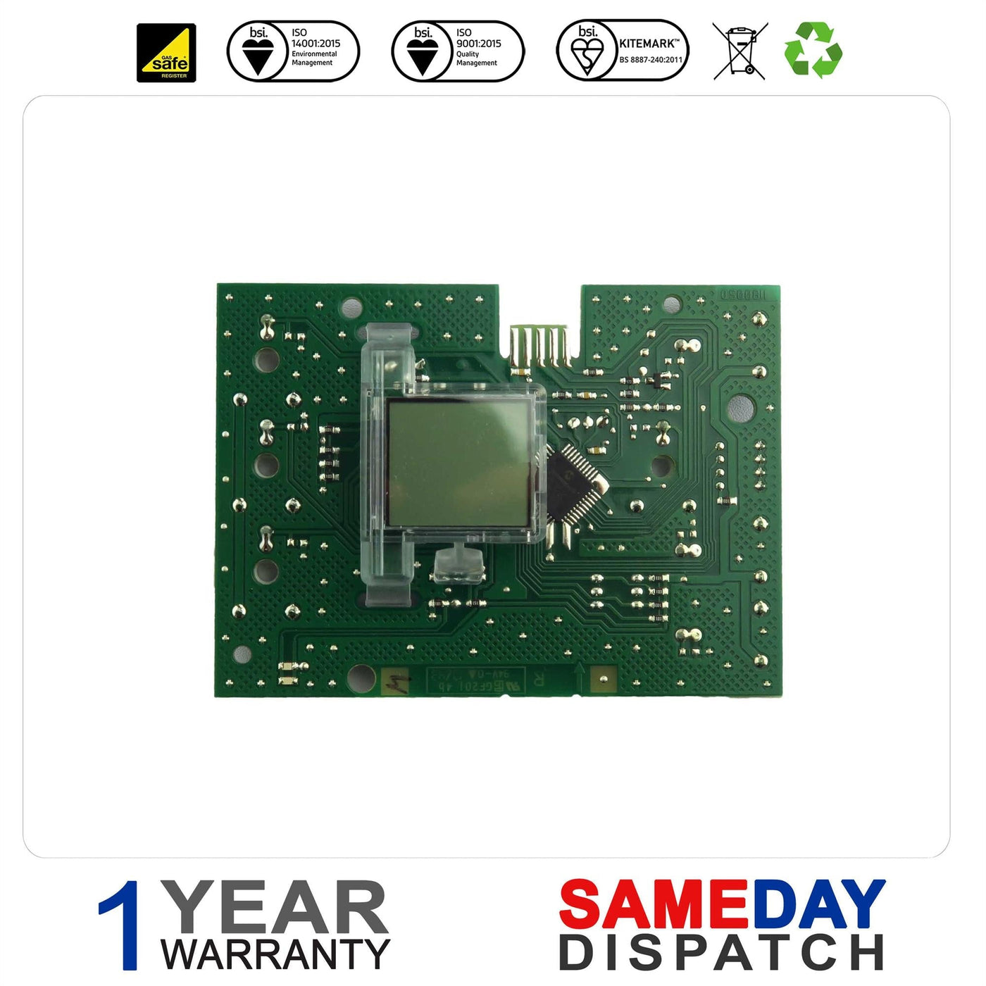 GLOWWORM 18SI 30SI 18SXI 30SXI BOILER DISPLAY BOARD PCB 0020027897
