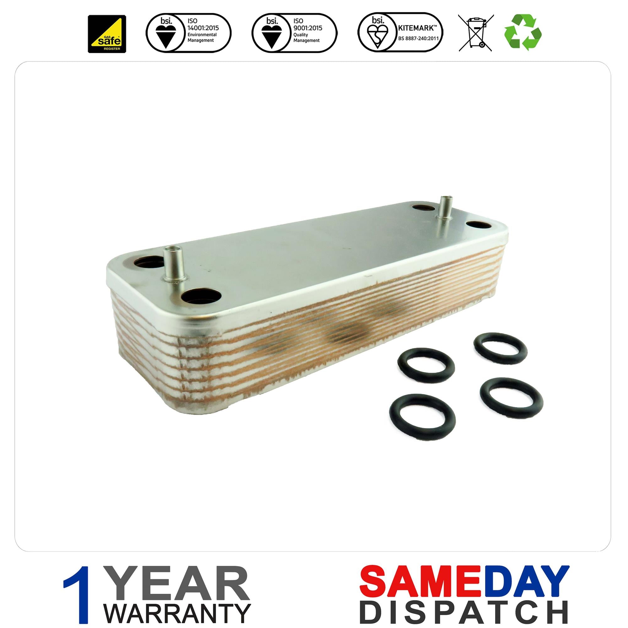 Halstead Boiler Plate Heat Exchanger (14 PL) 450985 450997