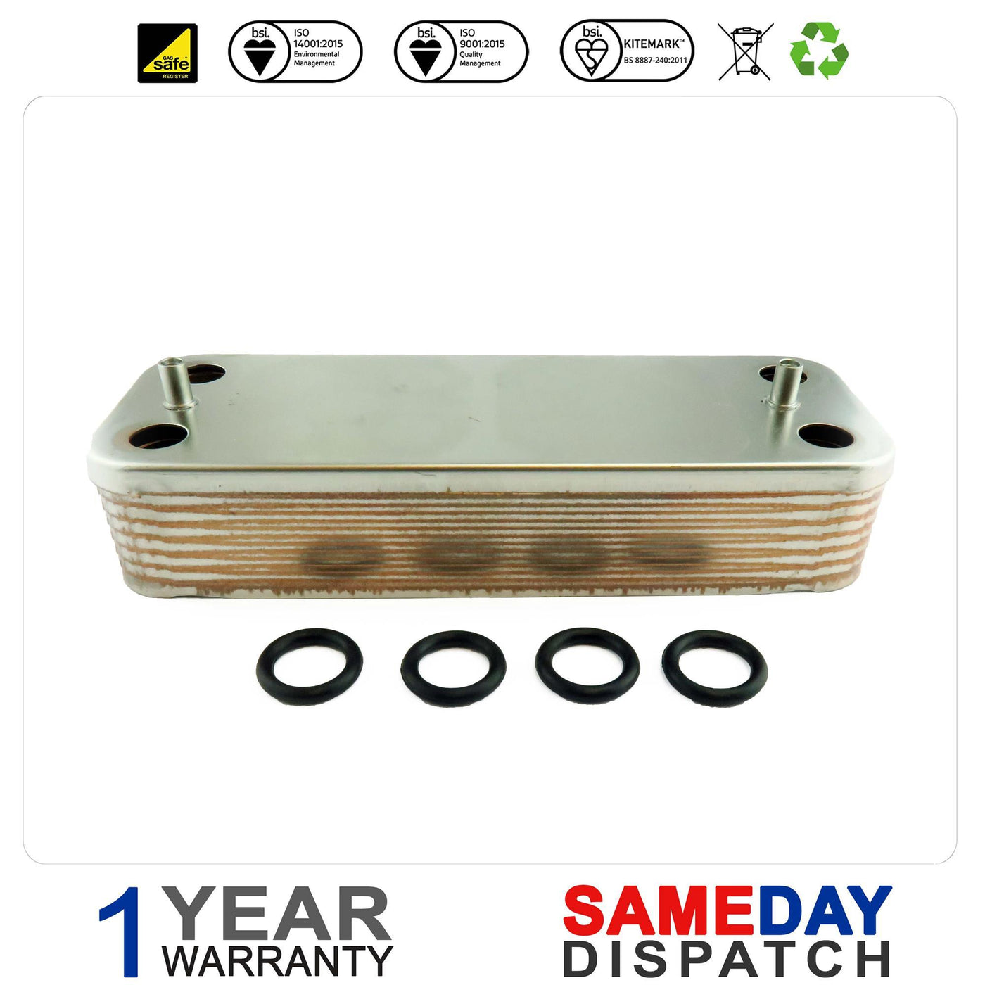 Ariston Boiler Plate Heat Exchanger (14 PL) 998483