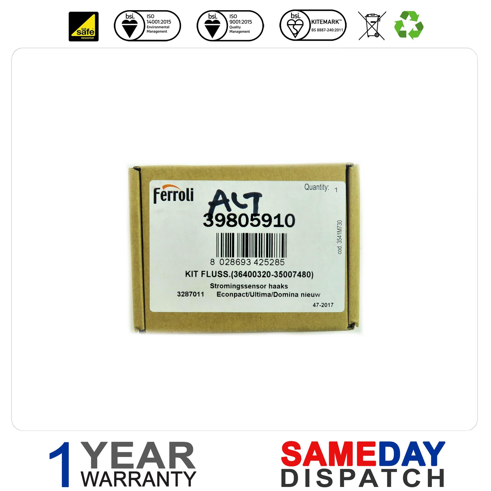 Ferroli Flow Meter Angled 805910 39805910