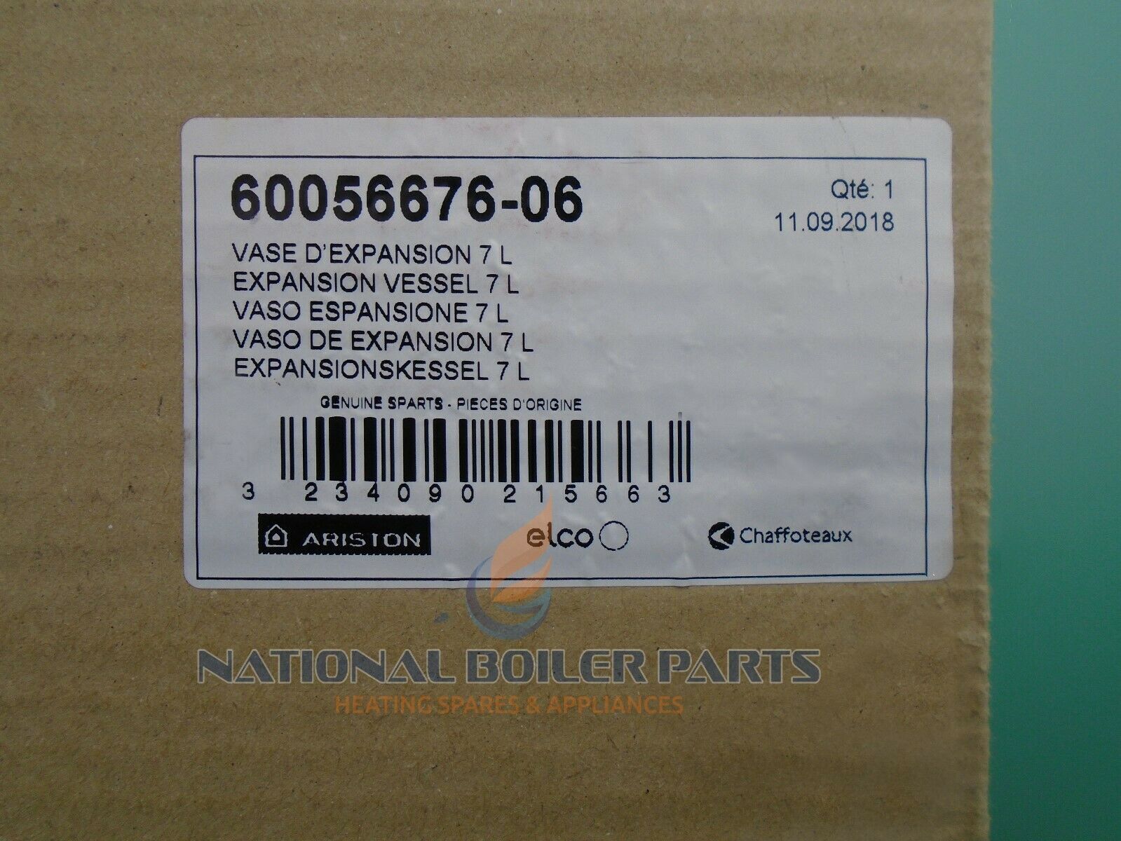 Chaffoteaux Britony System Expansion Vessel 60056676-06