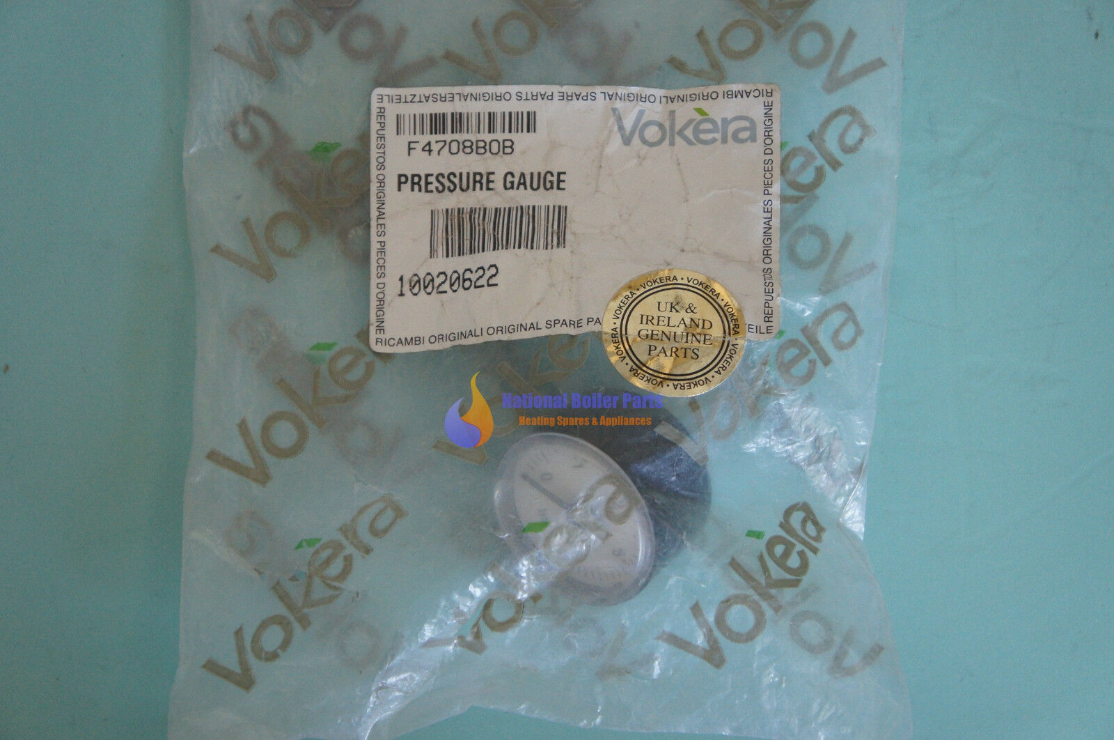 Vokera Option 0-4 Bar Boiler Pressure Gauge 10020622