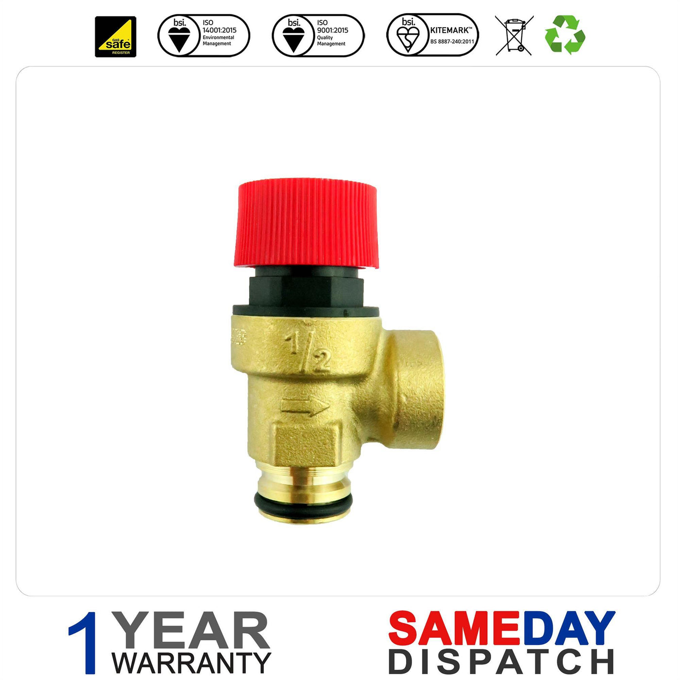 Biasi 3 Bar Pressure Relief Valve Prv BI1181100