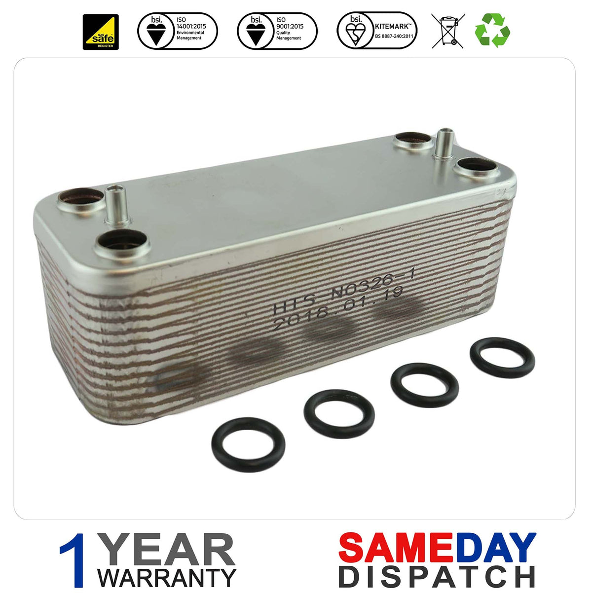 Vokera Eclipse ESC Domestic ( 20 Plate )  Heat Exchanger 1957