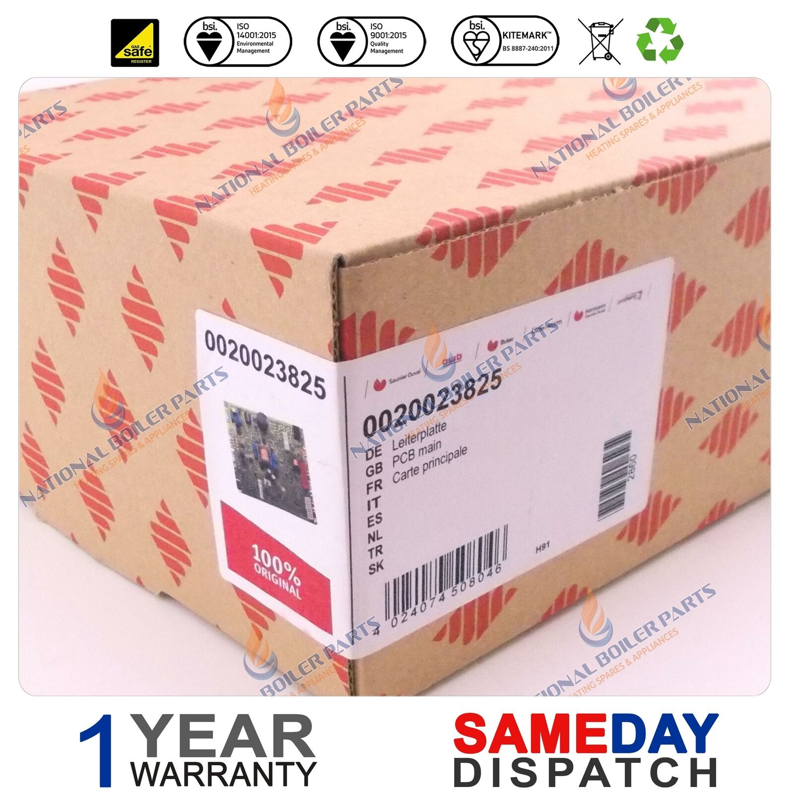 Glowworm Boiler PCB 0020023825 0020018279