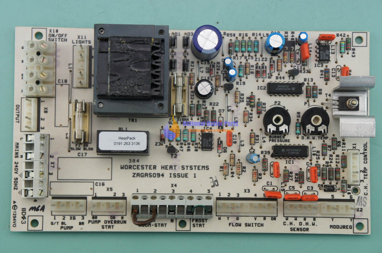 Worcester ZAGAS094 PCB 87161463200