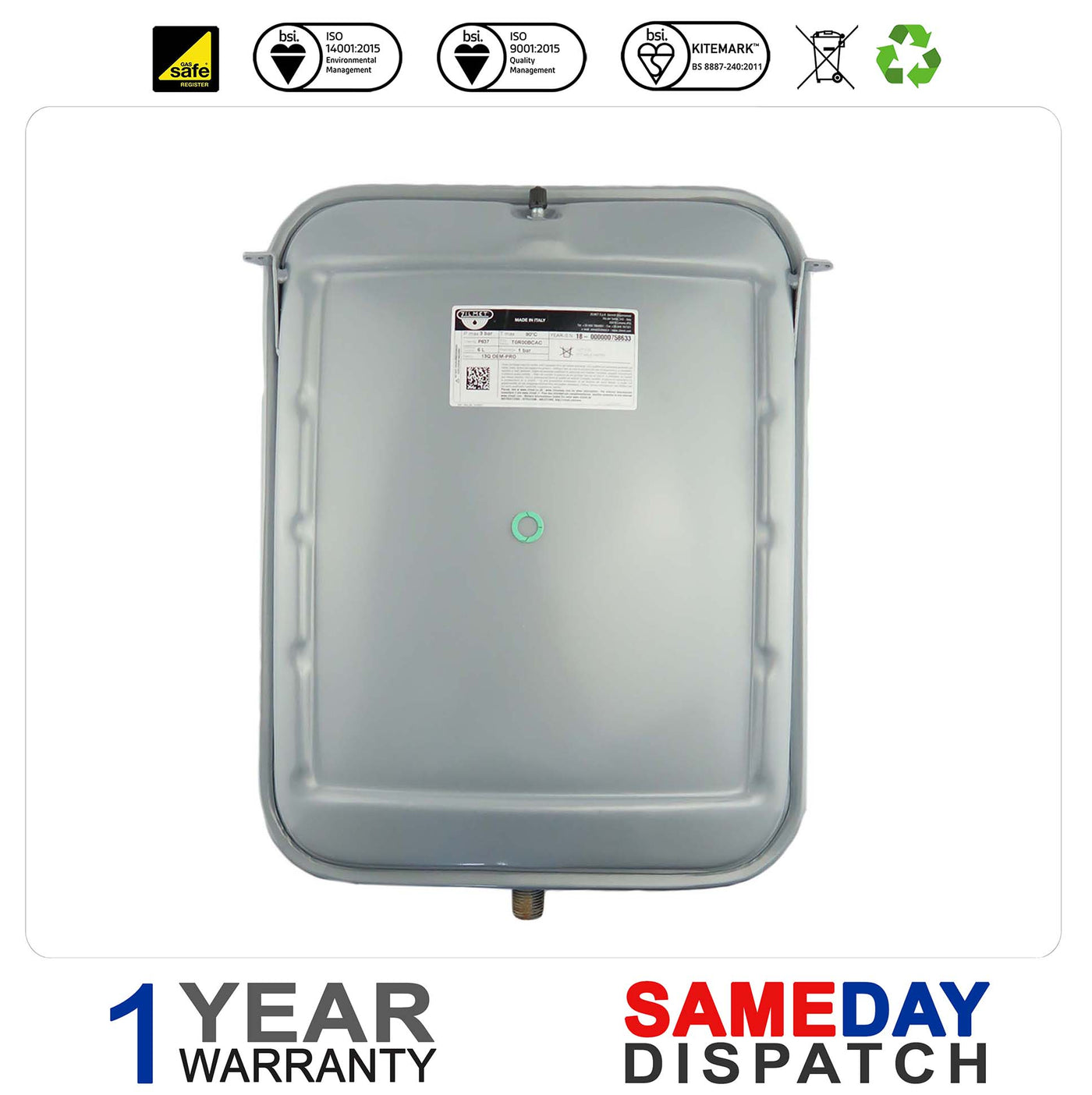Vokera Mynute Boiler Expansion Vessel 10020839