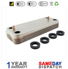 BAXI COMBI 80E & 80 MAXFLUE BOILER D. HOT WATER 12 PLATES HEAT EXCHANGER 248047