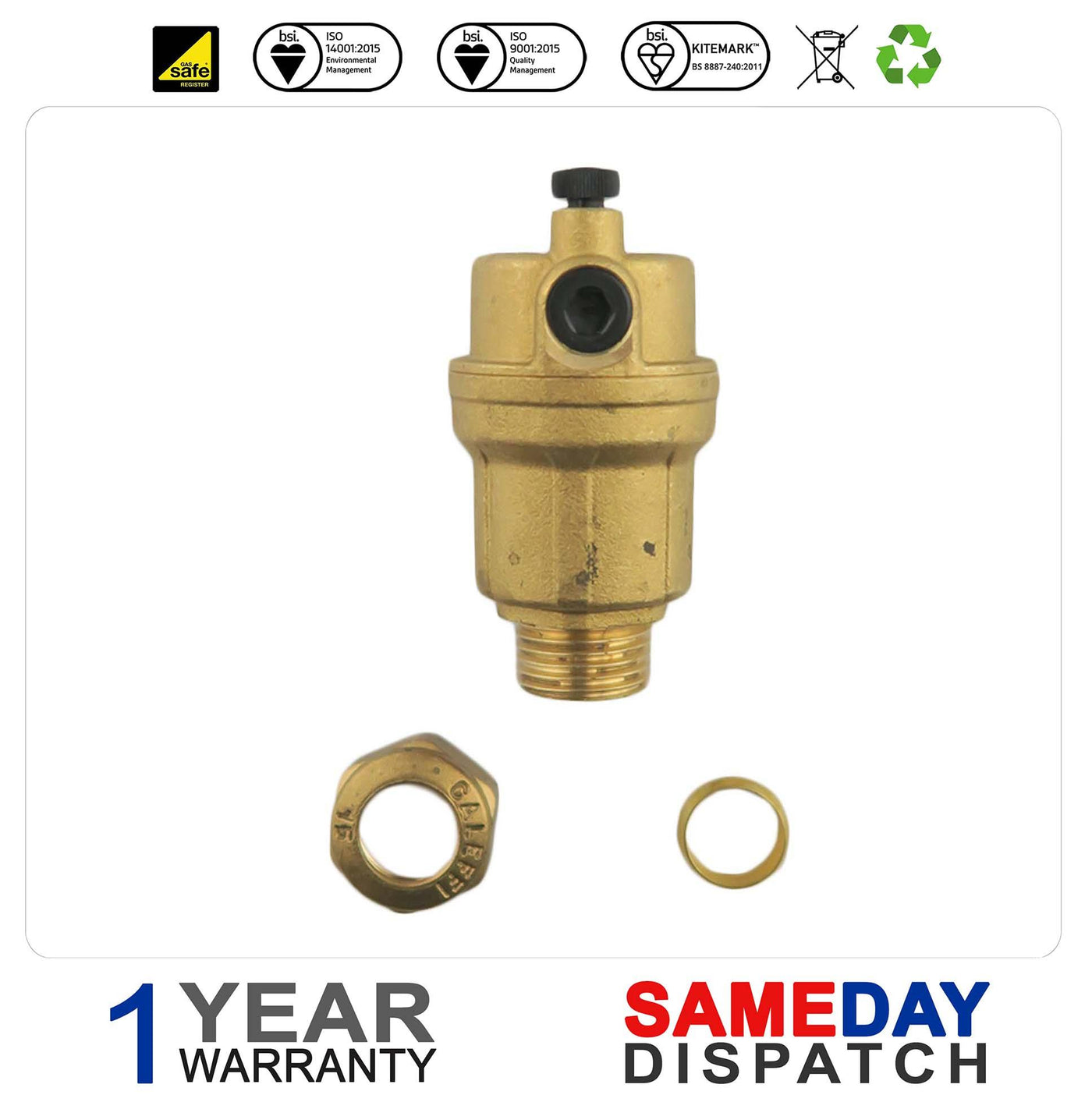 Robocal Calleffi Automatic Air Vent 15mm 502649