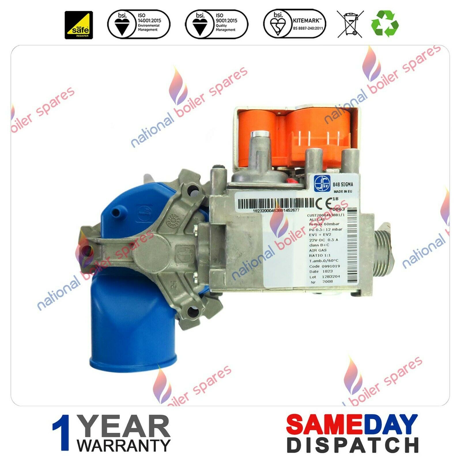 Glowworm Boiler Gas Valve 0020020735