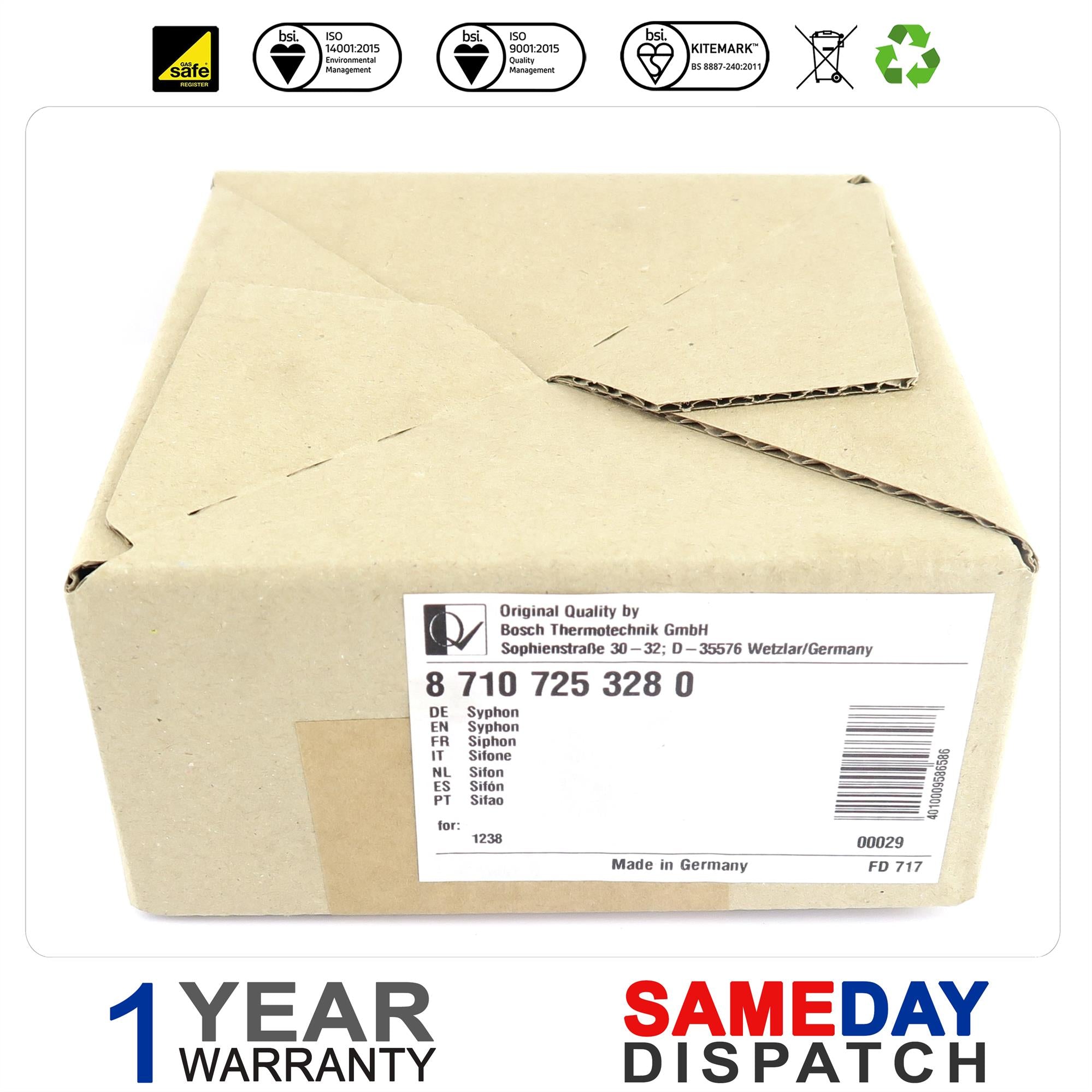 Worcester Condensate Trap Syphon 87107253280