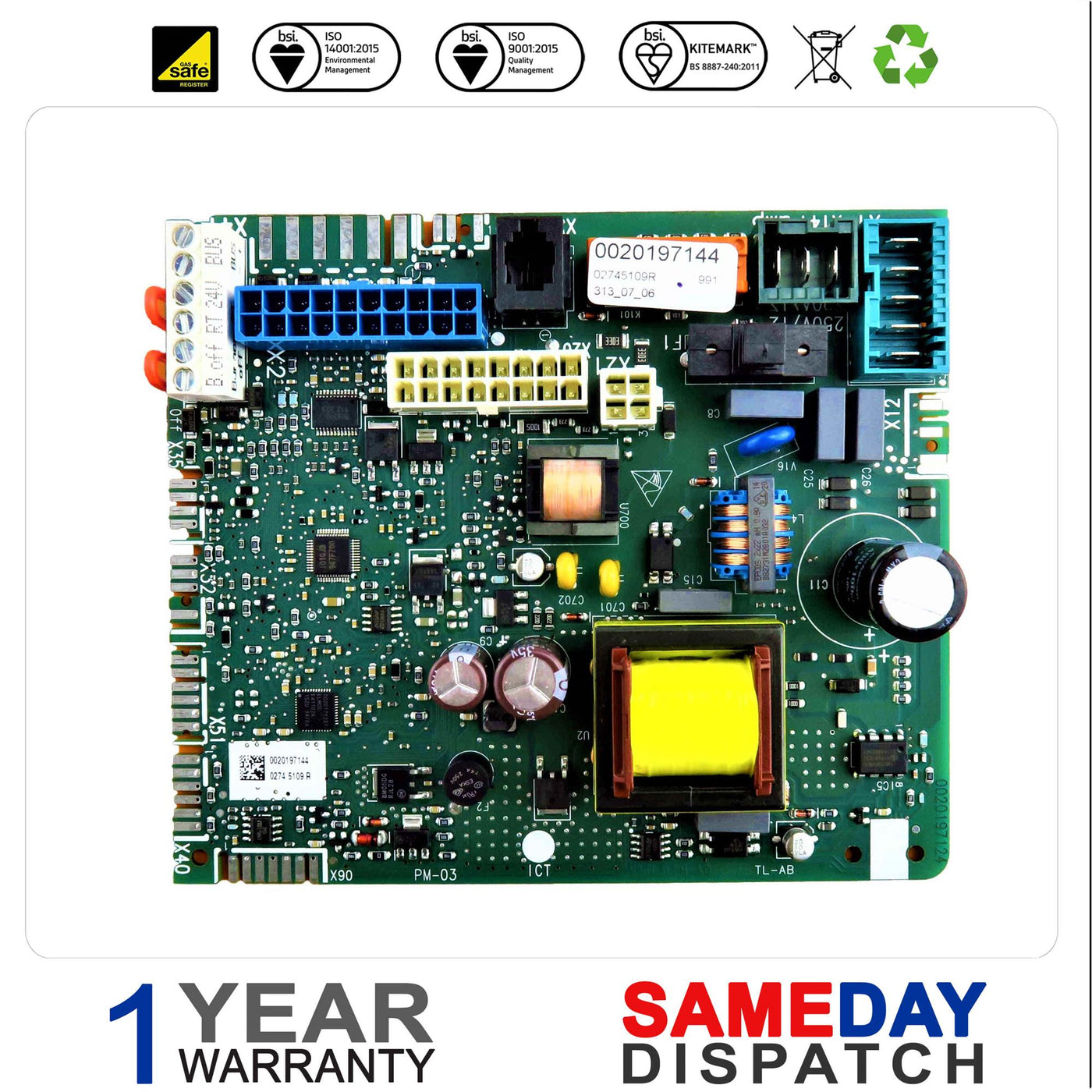 REFURBISHED R0010047389 PRINTED CIRCUIT BOARD 9500016