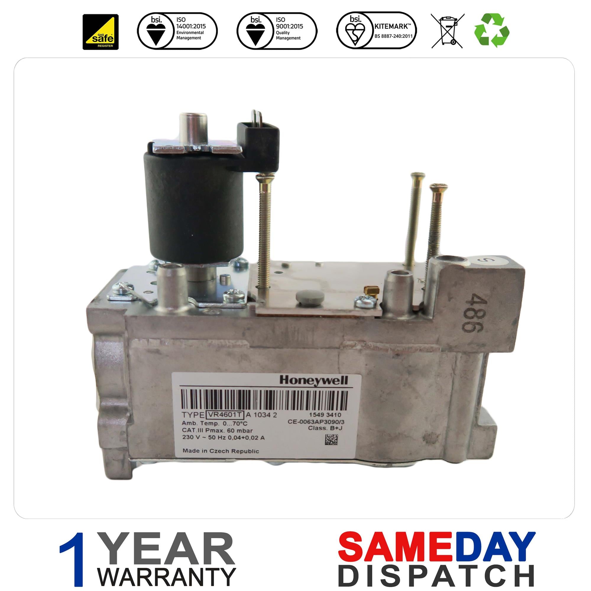 BAXI-SOLO 3PF 30 40 50 60 80 GAS VALVE 245122 231857