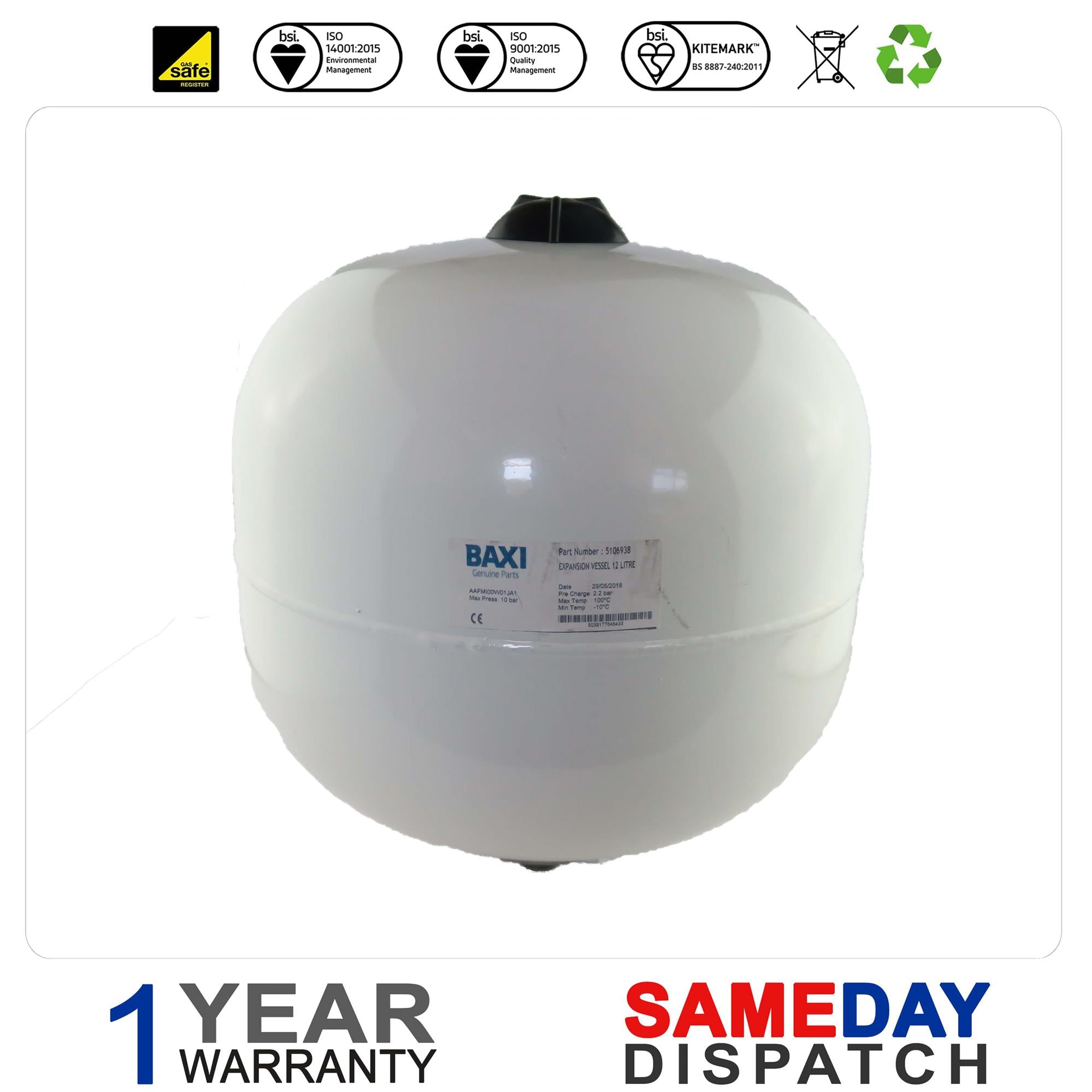 Potterton Boiler Secondary Expansion Vessel 5106938