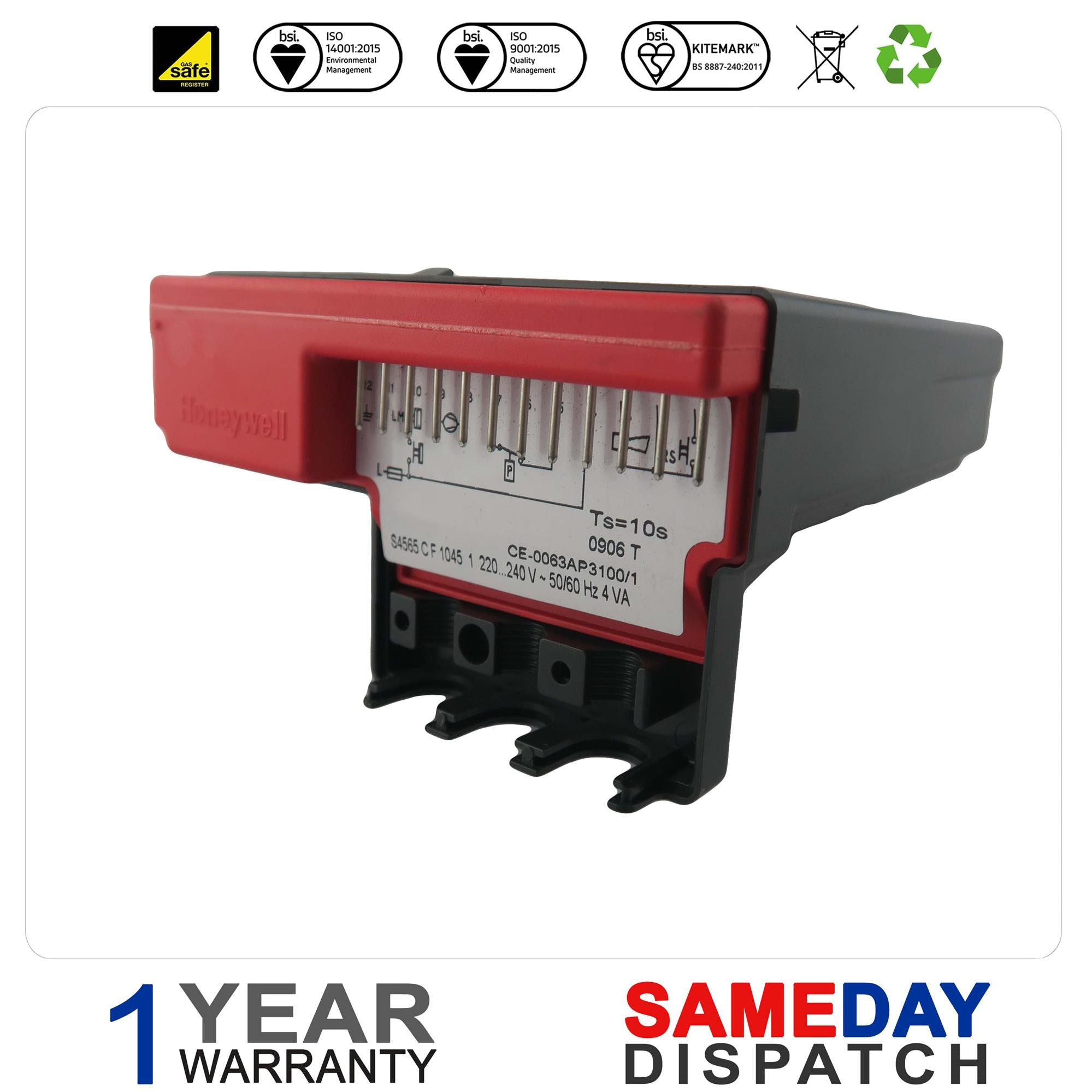 Honeywell Boiler Ignition Box S4565CF1045